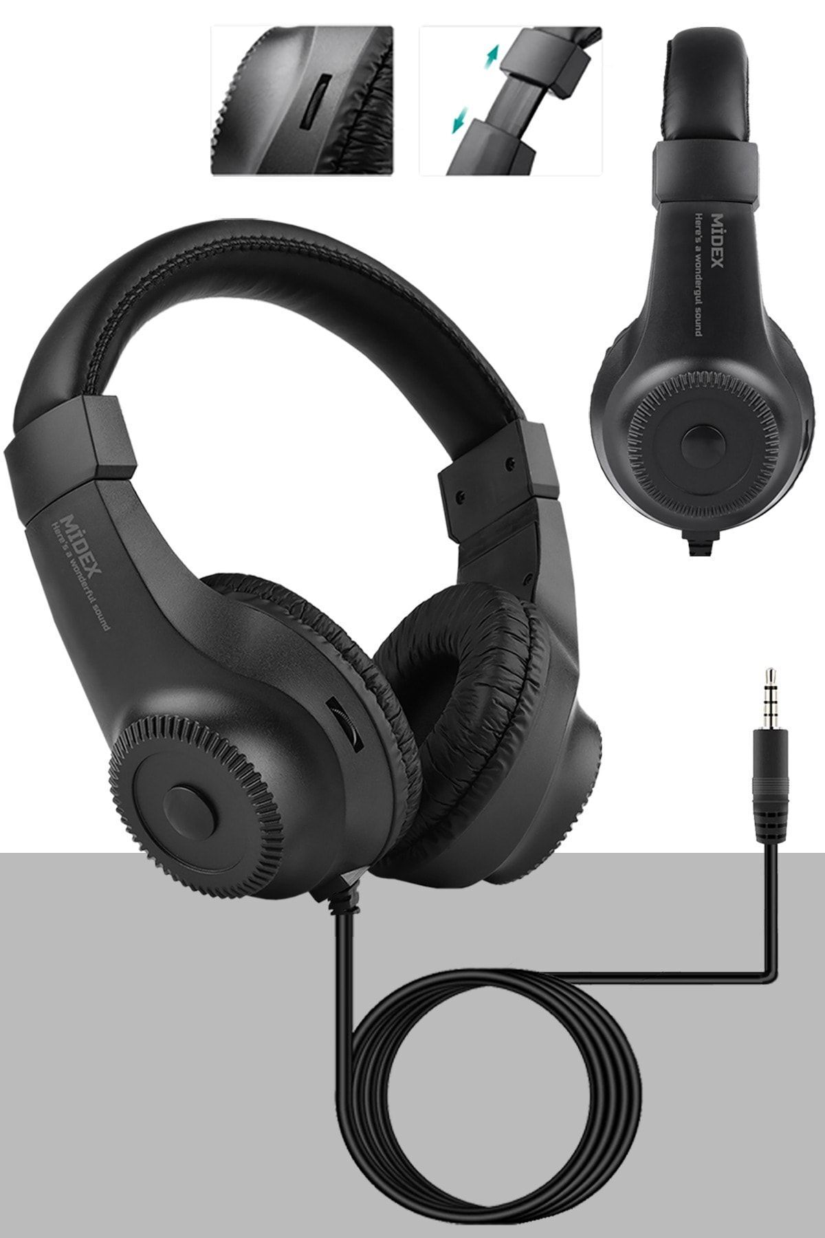 Rs-10 Stereo Kulaklık Çok Amaçlı Stüdyo Referans Dinleme Dj (3.5mm Jack Girişli)