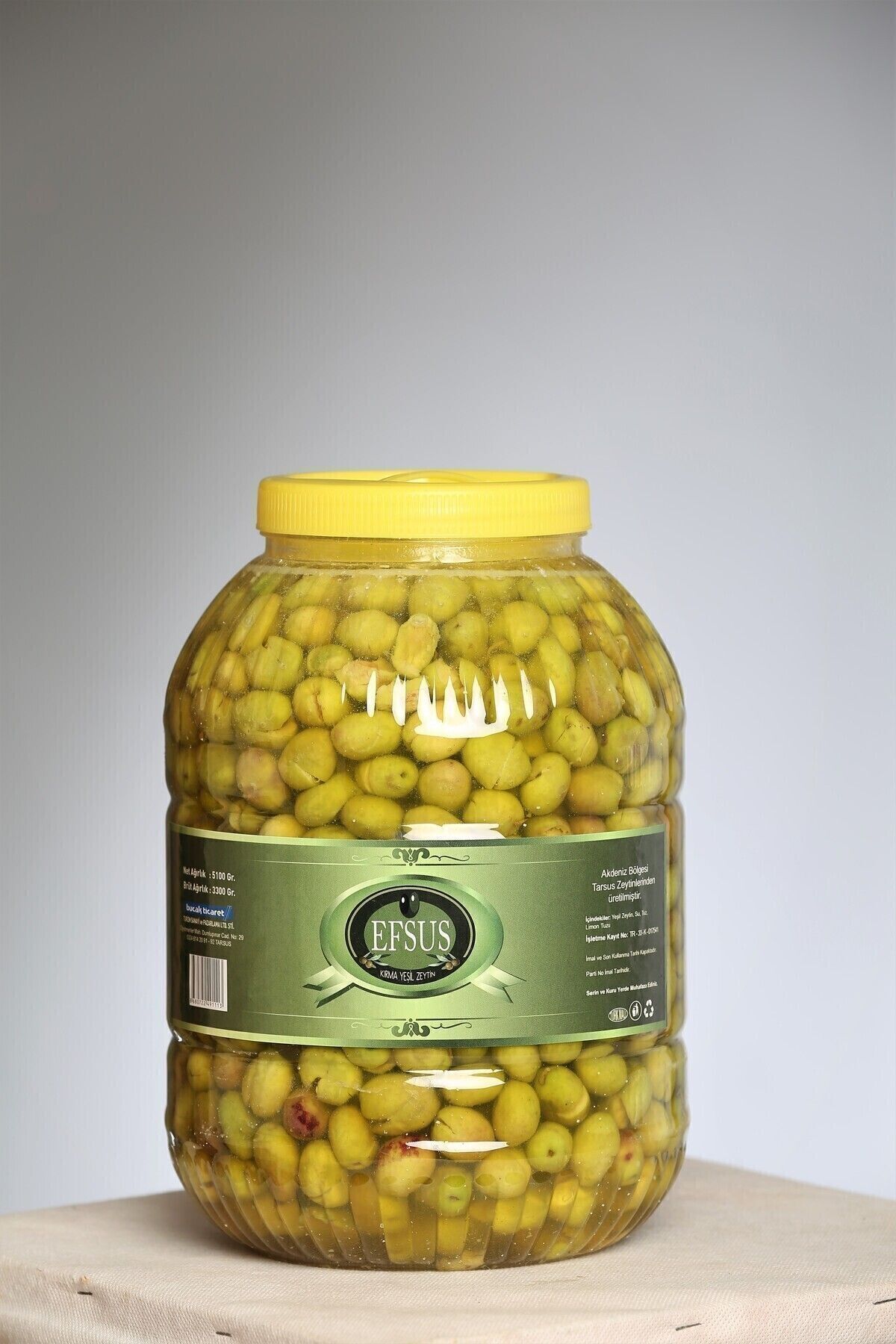 Yeşil Zeytin ( 4 Adt Zeytin Alana 2 Adt 50 ml Z.yağ Hediyedir)