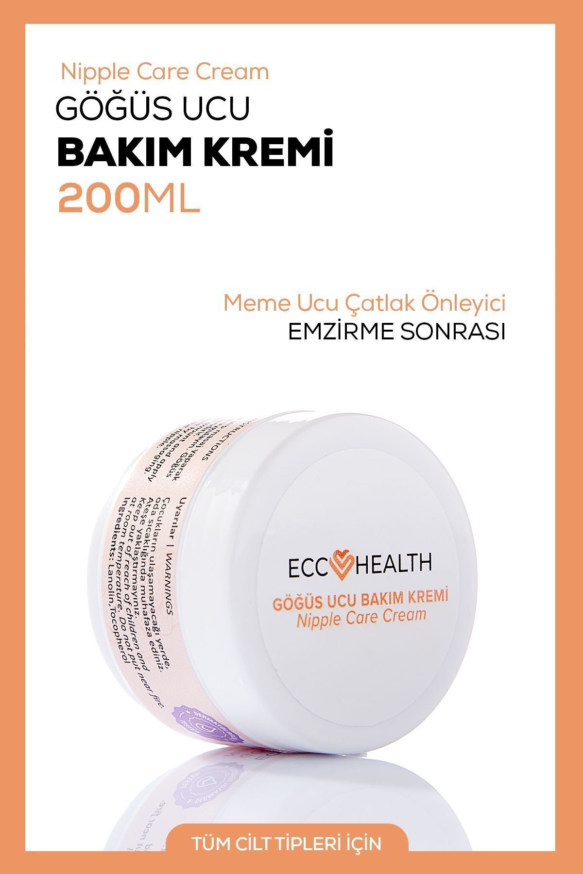 Göğüs Ucu Çatlak Kremi(EMZİRME SONRASI) Meme Ucu Çatlak Önleyici 30 ml