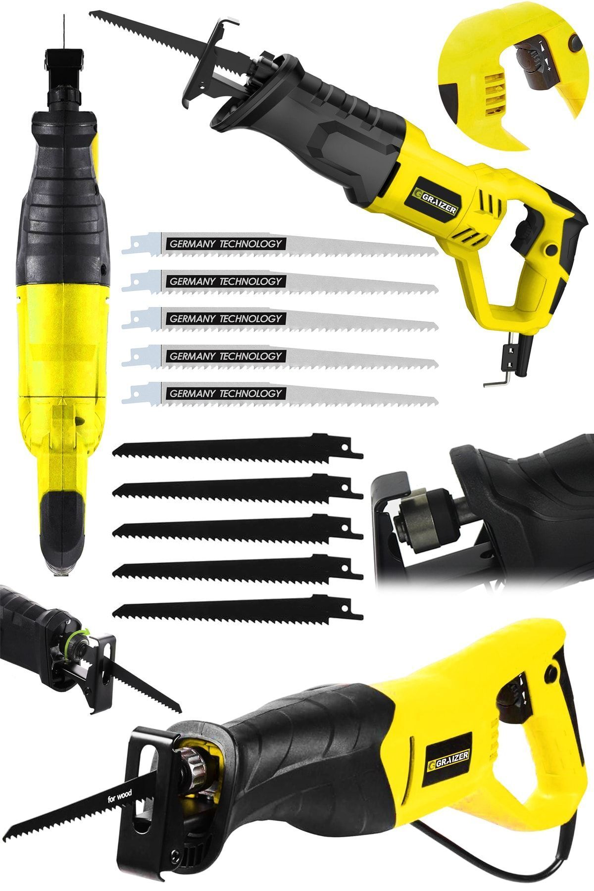 Alman X9010 Sjs Metal Şanzuman Tilki Kuyruğu Testere Metal Ahsap Kemik Kesme Makinesi 10 Adet Bicak