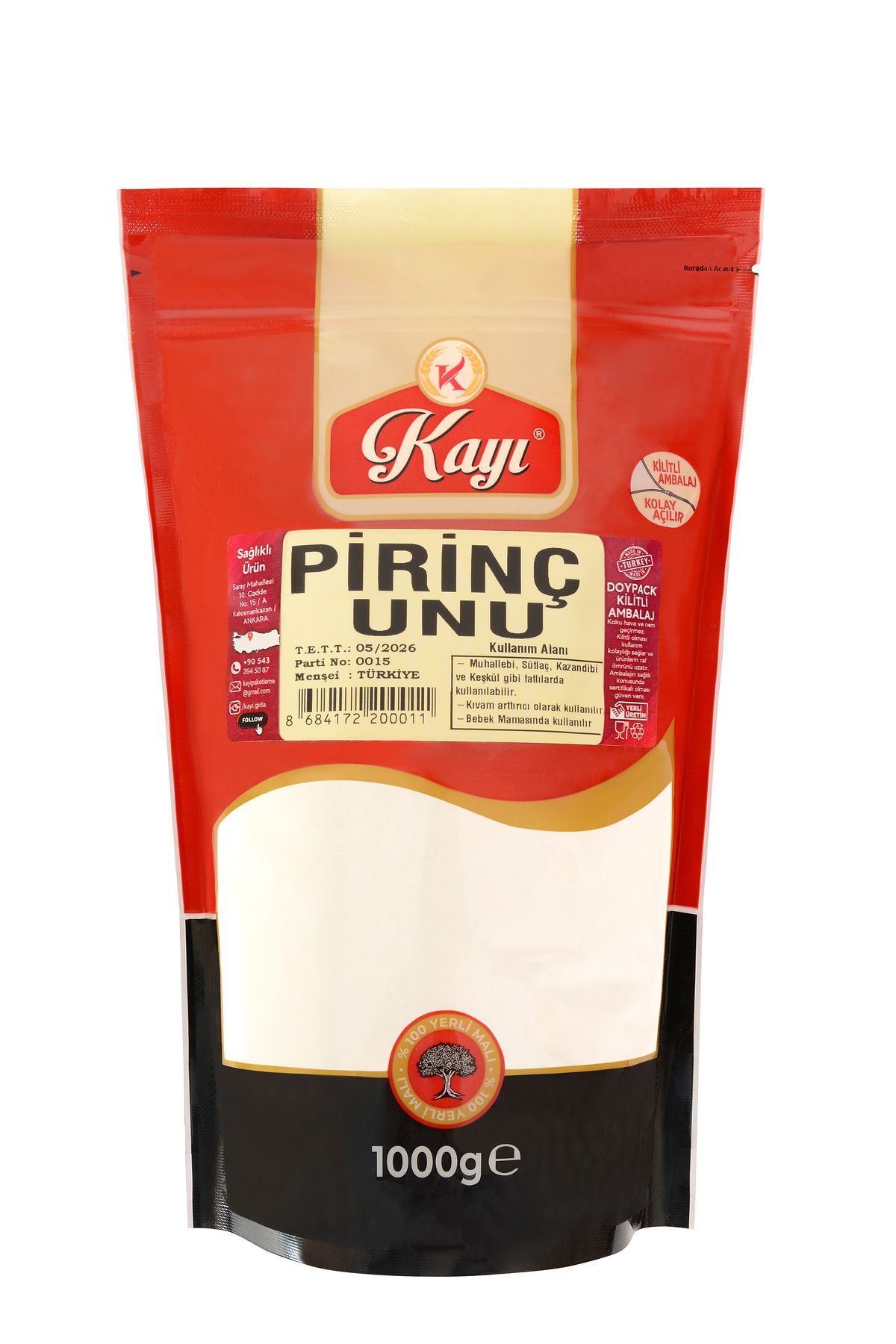 1 Kg Pirinç Unu
