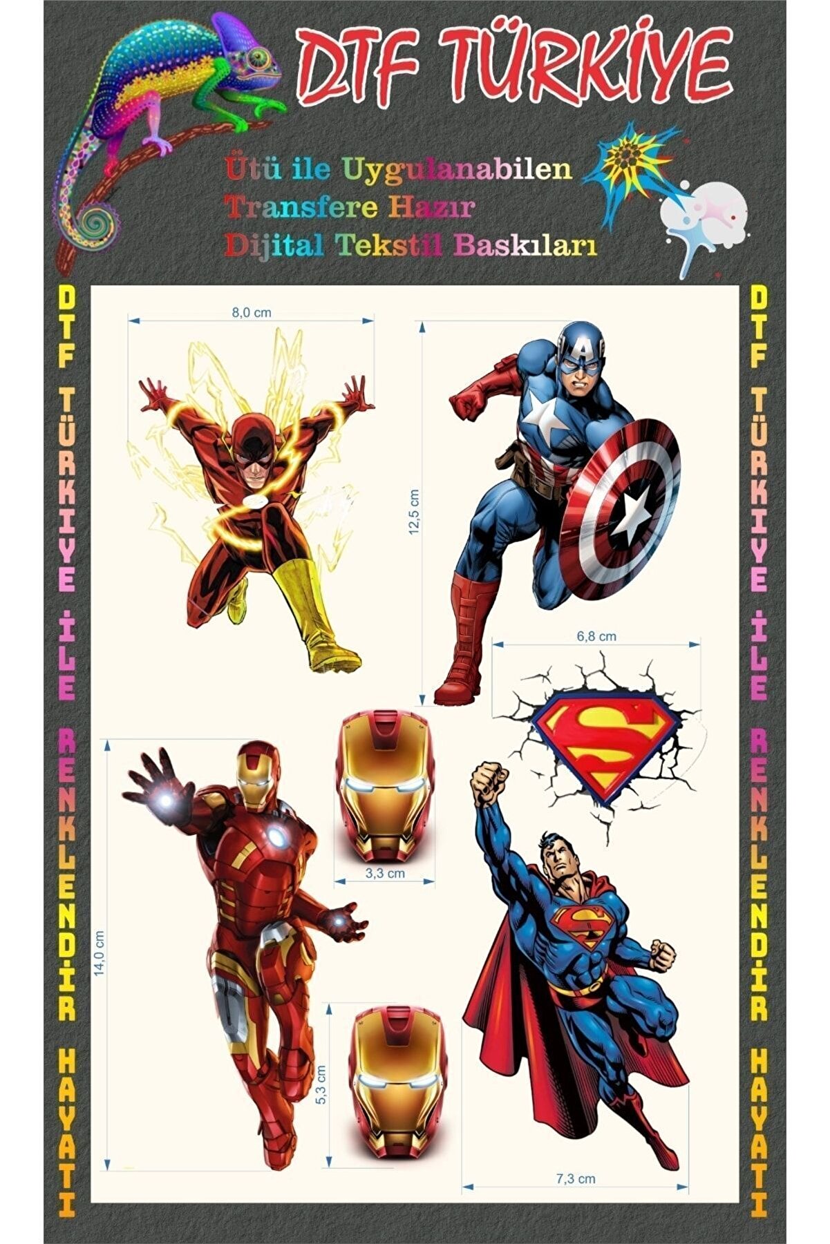 Tişört Baskı-arma Baskı-dtf-baskı-ütü Ile Baskı-transfer Baskı