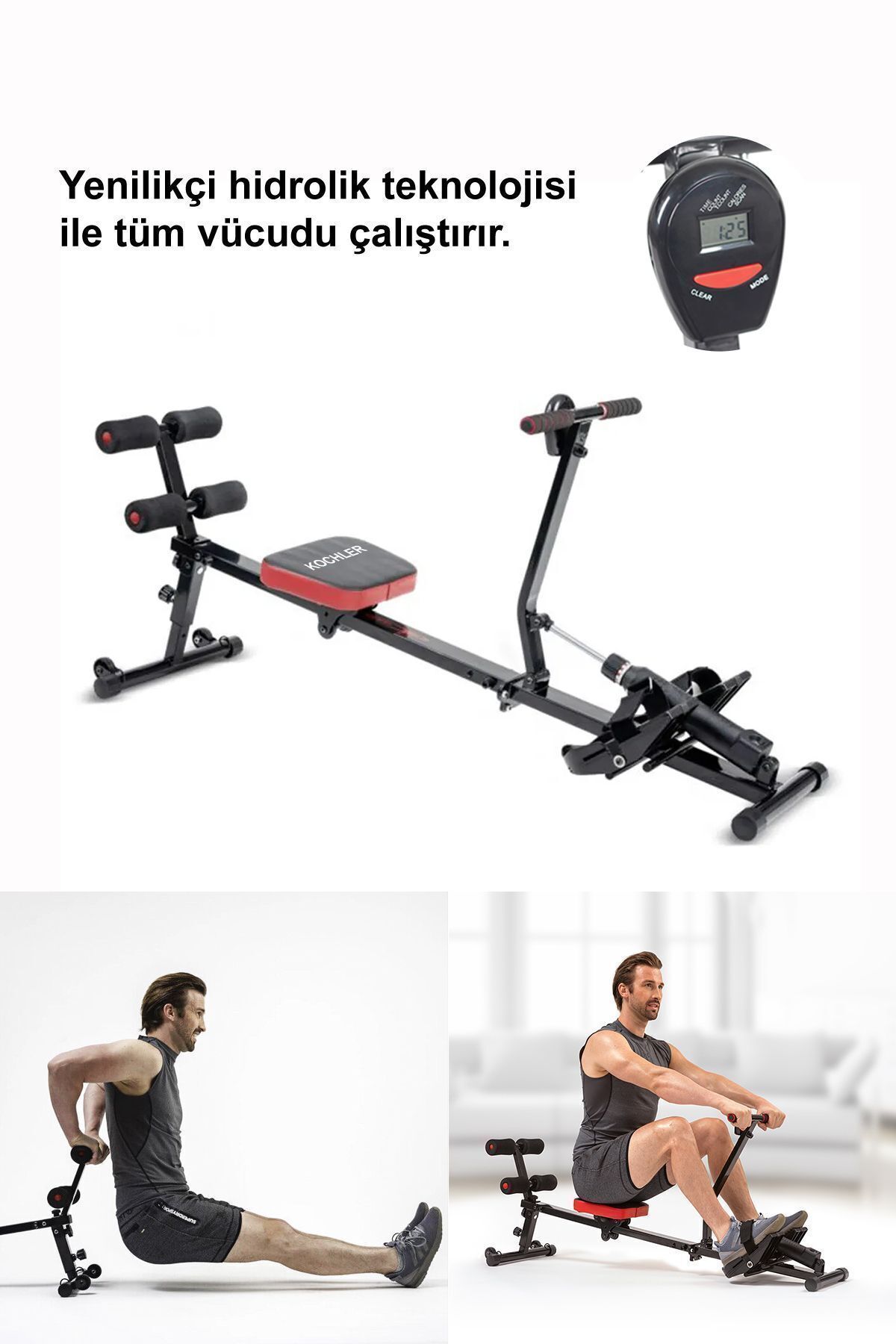 Row Shaper Kondisyon Küreği - Mekik Aleti - Fitness Aleti - Kondisyon Aleti - Alman Tasarım