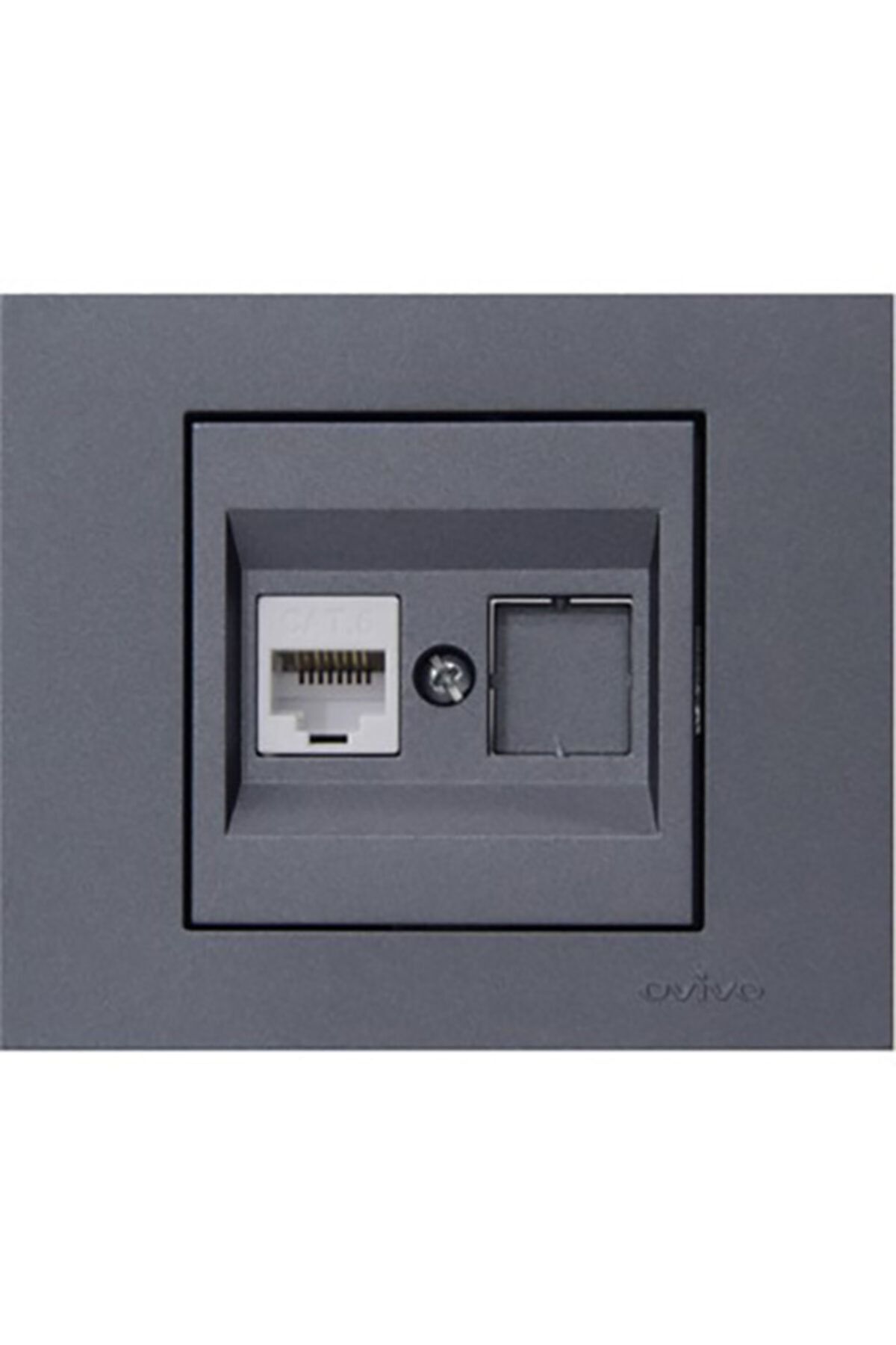 Grano Füme Tekli Data Prizi 1*rj45 Cat6 (İNTERNET PRİZİ)