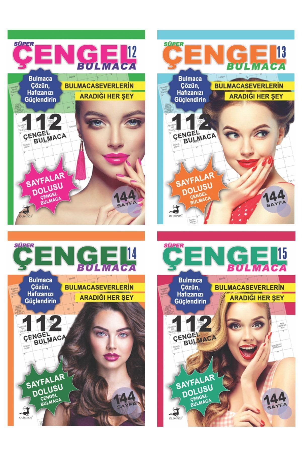 Süper Çengel Bulmaca 4 Kitap Set (12-13-14-15)