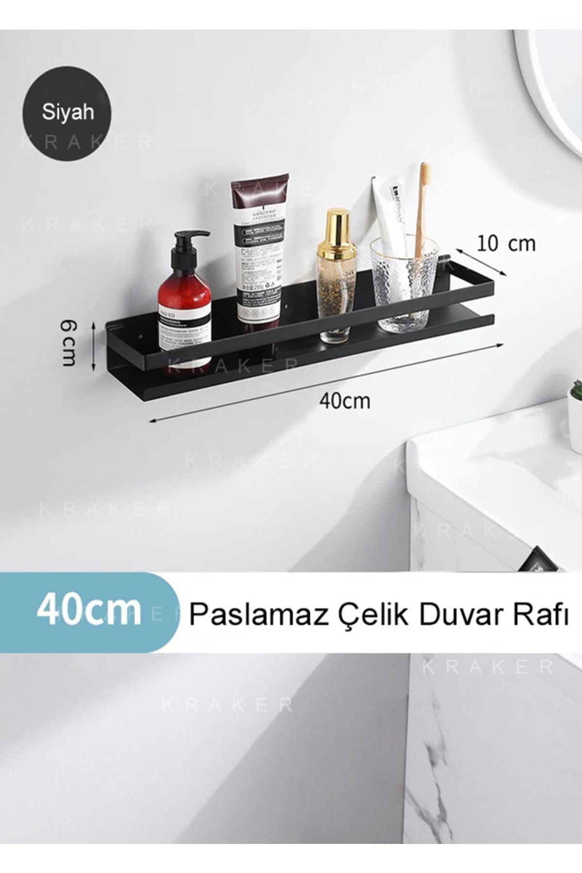 Banyo Rafları Sondajsız Köşe Rafı Duvara Monte Duş Tutucu Tuvalet Düzenleyici Banyo Aksesuarları