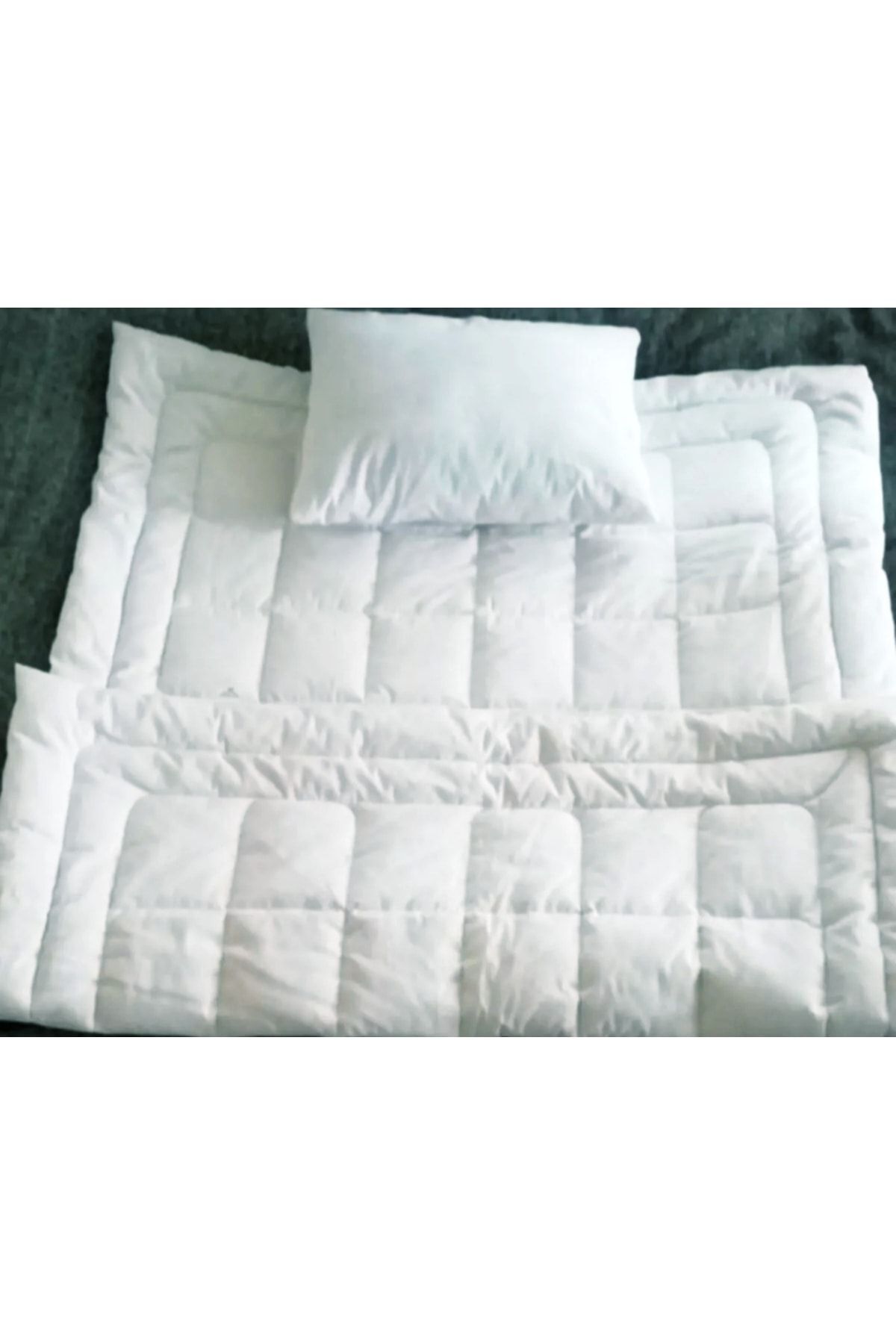 Doğal Yün Bebek Yorganı + Doğal Yün Yastık Baby Wool