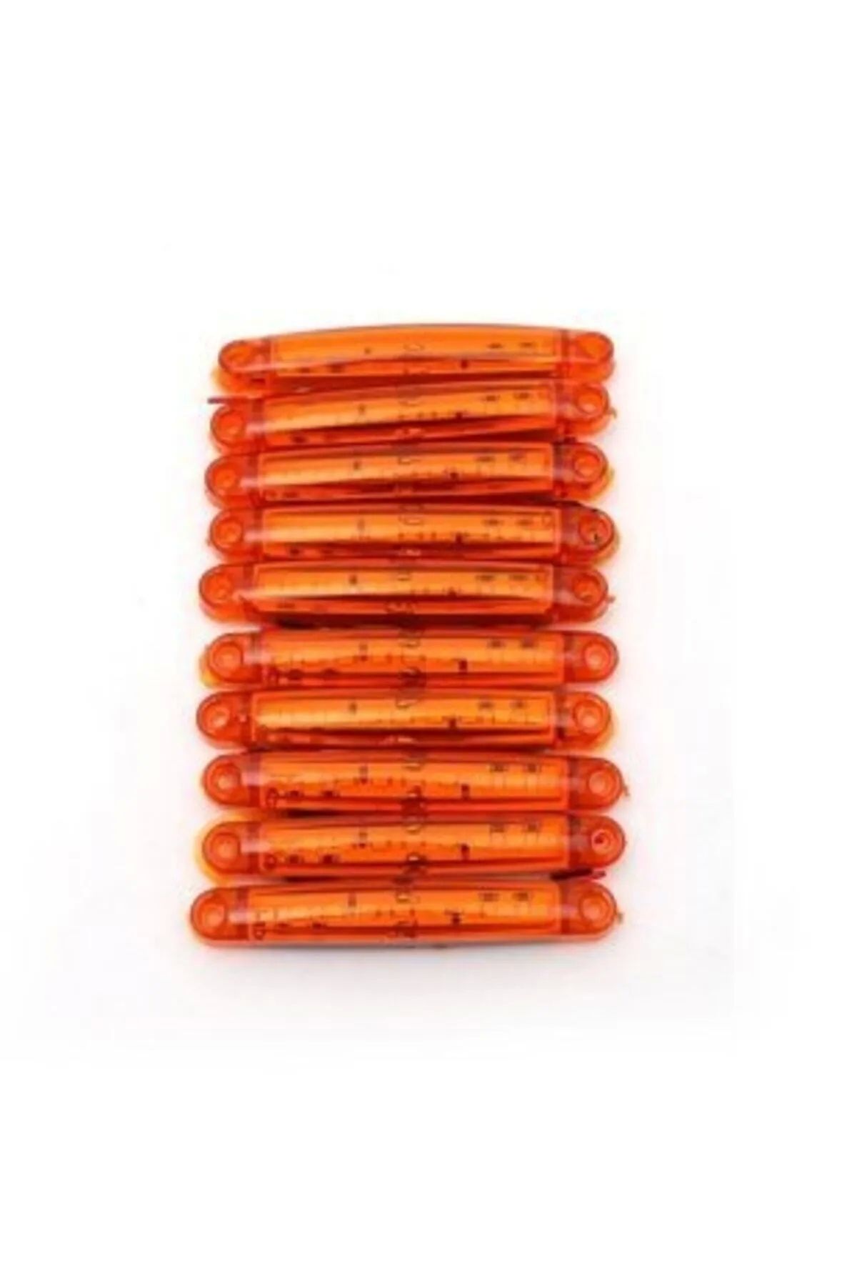 10 Adet 9 Ledli Parmak Led Lamba Sarı 12v-24v