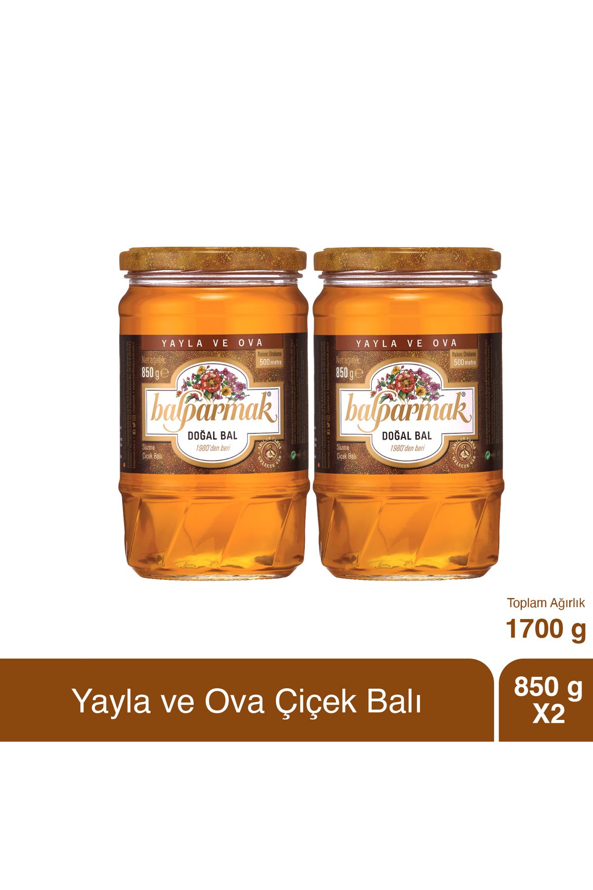 Yayla ve Ova Çiçek Balı 850 g x 2 Adet
