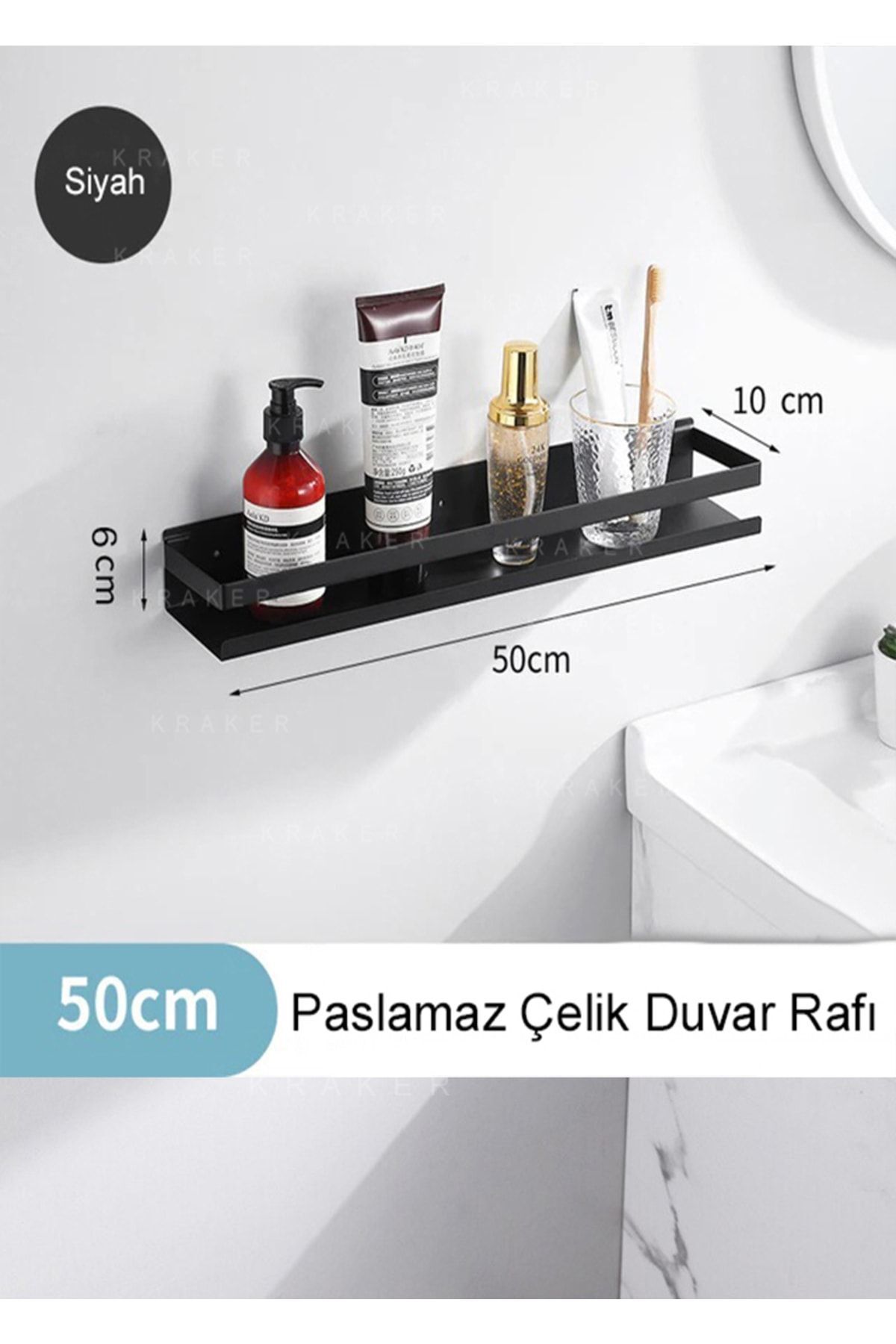 Banyo Rafları Sondajsız Köşe Rafı Duvara Monte Duş Tutucu Tuvalet Düzenleyici Banyo Aksesuarları