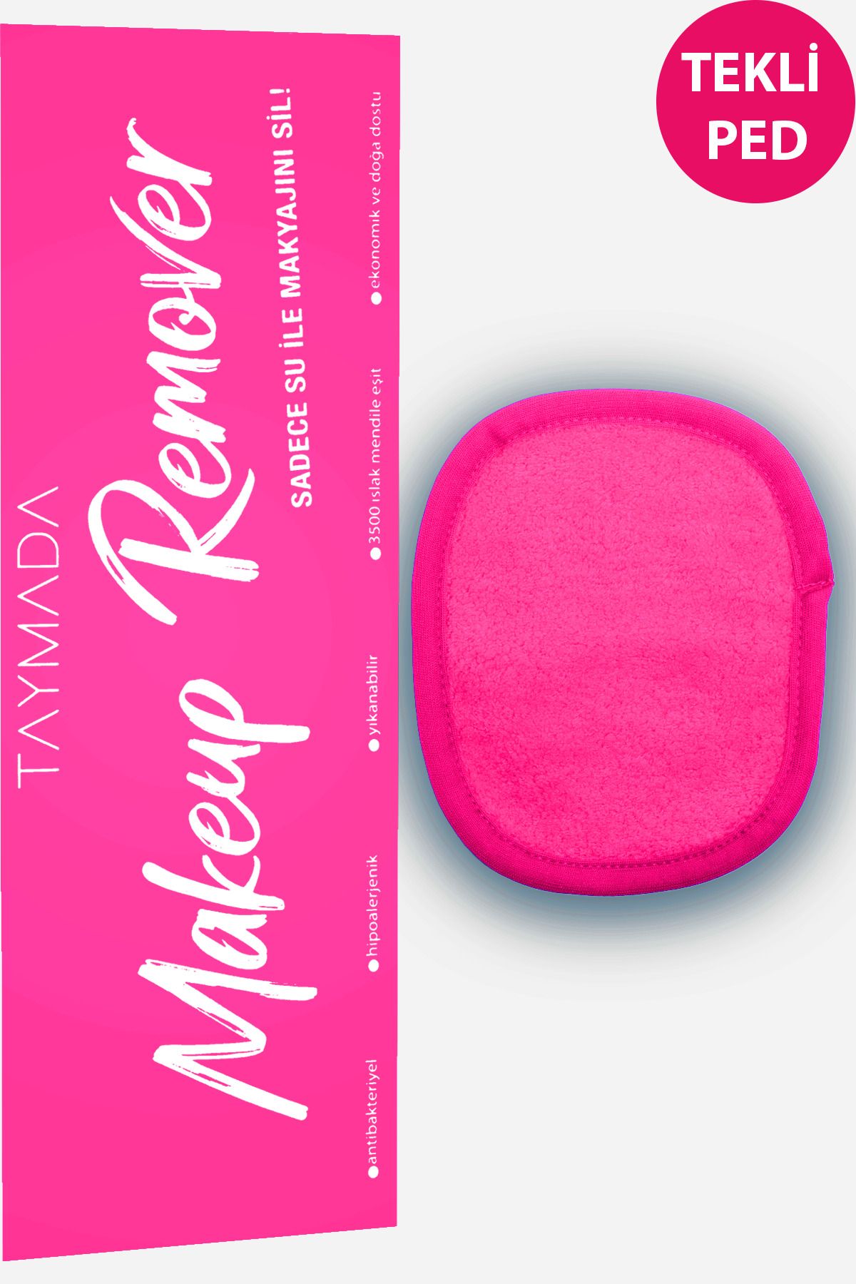 Makyaj Ve Yüz Temizleyici - Sadece Su Ile Makyaj Temizleme - Pink Ped