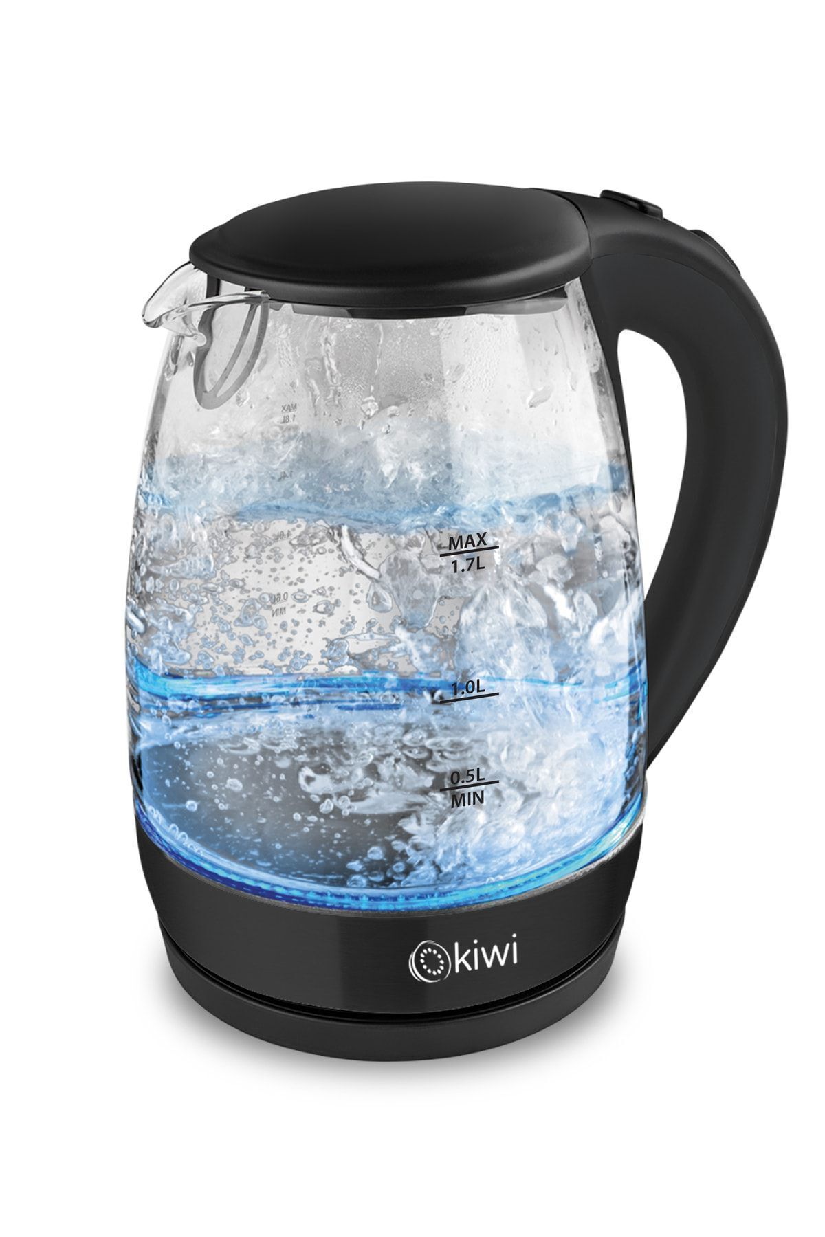 Kk3328 Cam Su Isıtıcı Kettle Siyah