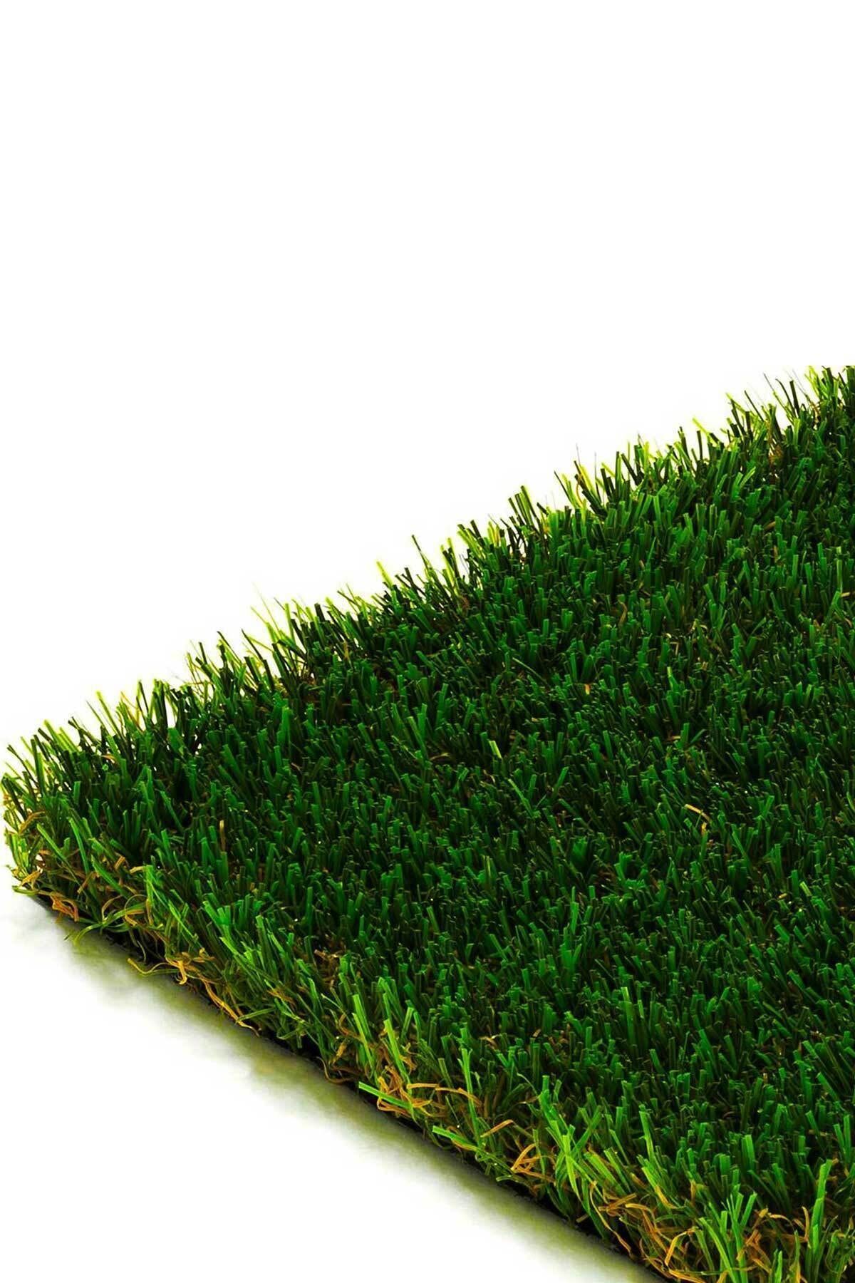 - Suni Yapay Çim Halı Serisi - 20mm - Yeşil - En 1.5 Metre - Yüksek Çim Hissi