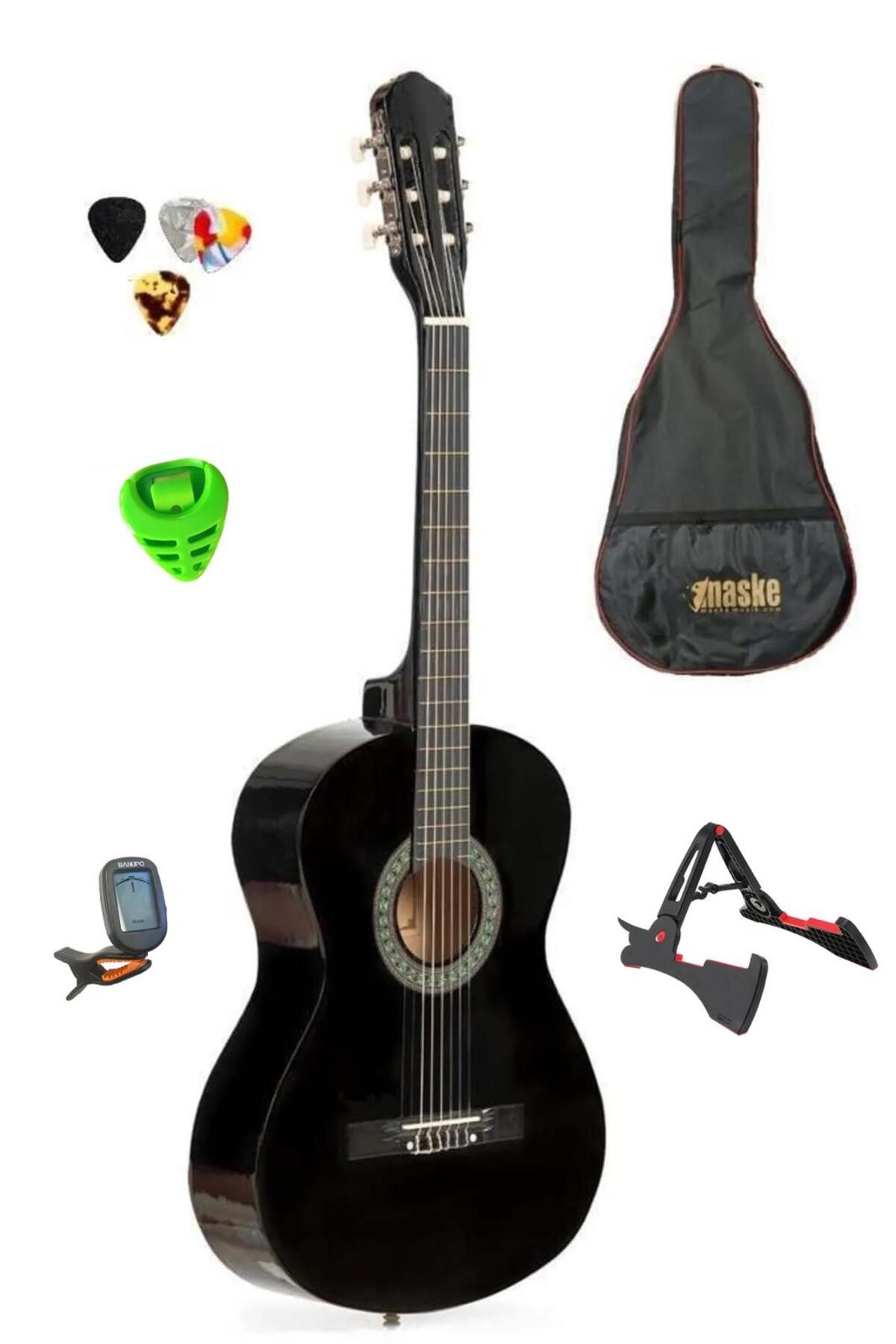 Maske Mg1bk Siyah Klasik Gitar (TUNER STAND KILIF PENA HEDİYELİ)
