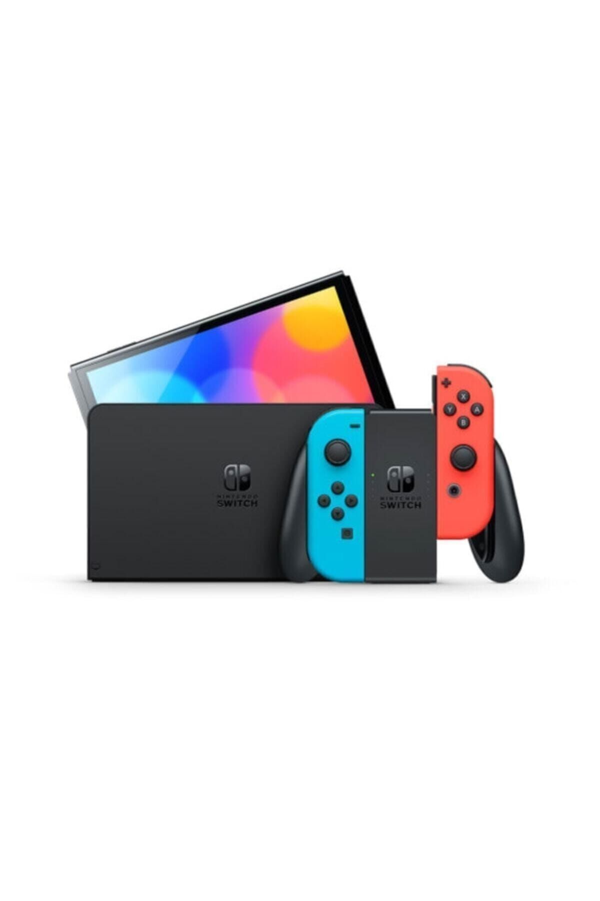 Switch Oled Oyun Konsol Kırmızı Mavi