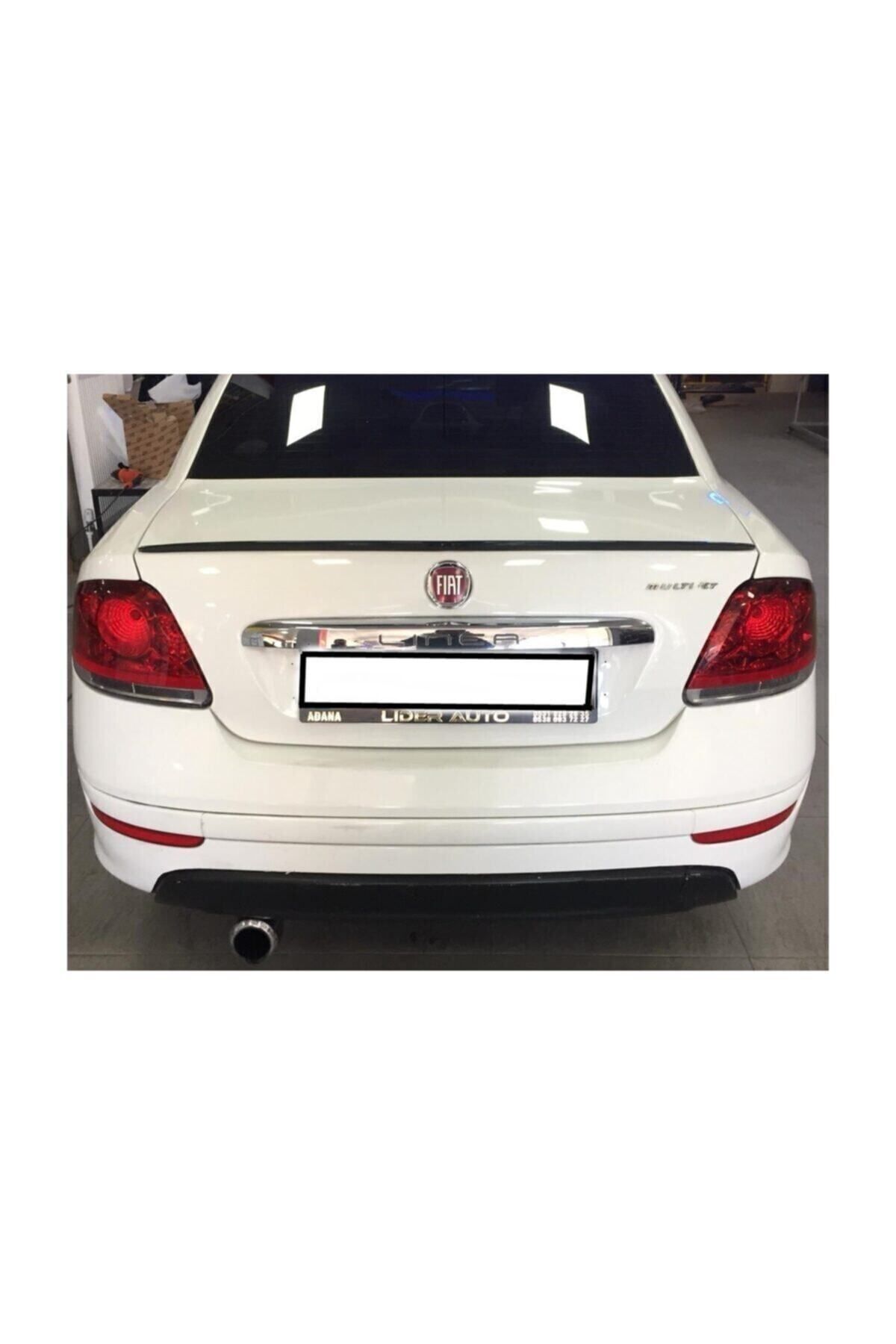 Spoiler Fiat Linea Bagaj Üzeri Çıta - Spoiler Pianoblack - Parlak Siyah + Çift Taraflı Bantlı