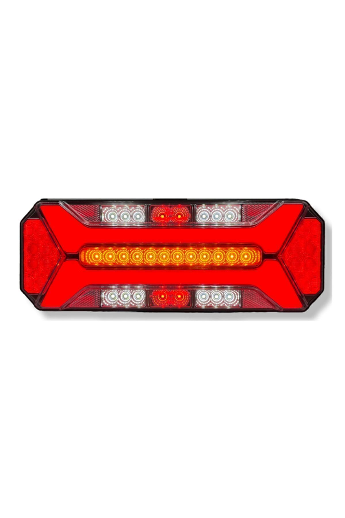 Yeni Star Neon Led Stop Lambası Kayar Sinyalli Kamyon-tır-Dorse-karavan-kamyonet 12x24 Volt