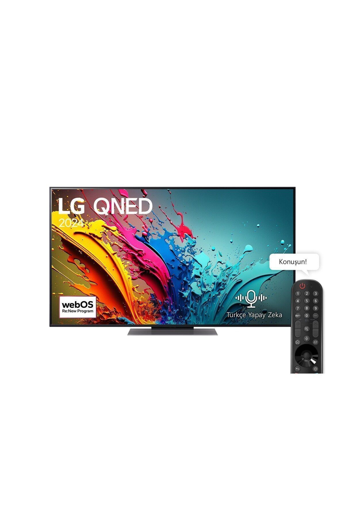 55QNED86 55" LG QNED 4K Smart TV AI Sihirli Kumanda HDR10 webOS24 2024
