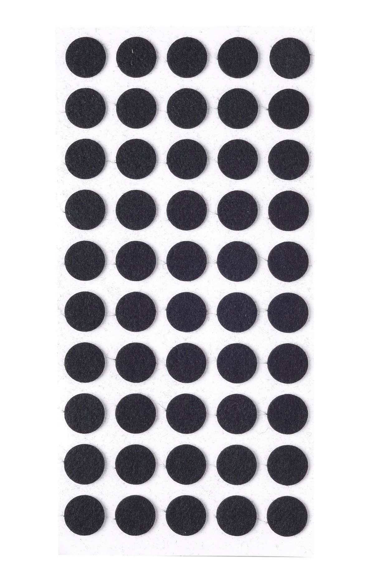 Siyah Keçe 50 Adet 1,8 Cm Yapışkanlı Sandalye, Masa, Koltuk Altı Parke Koruma Keçesi