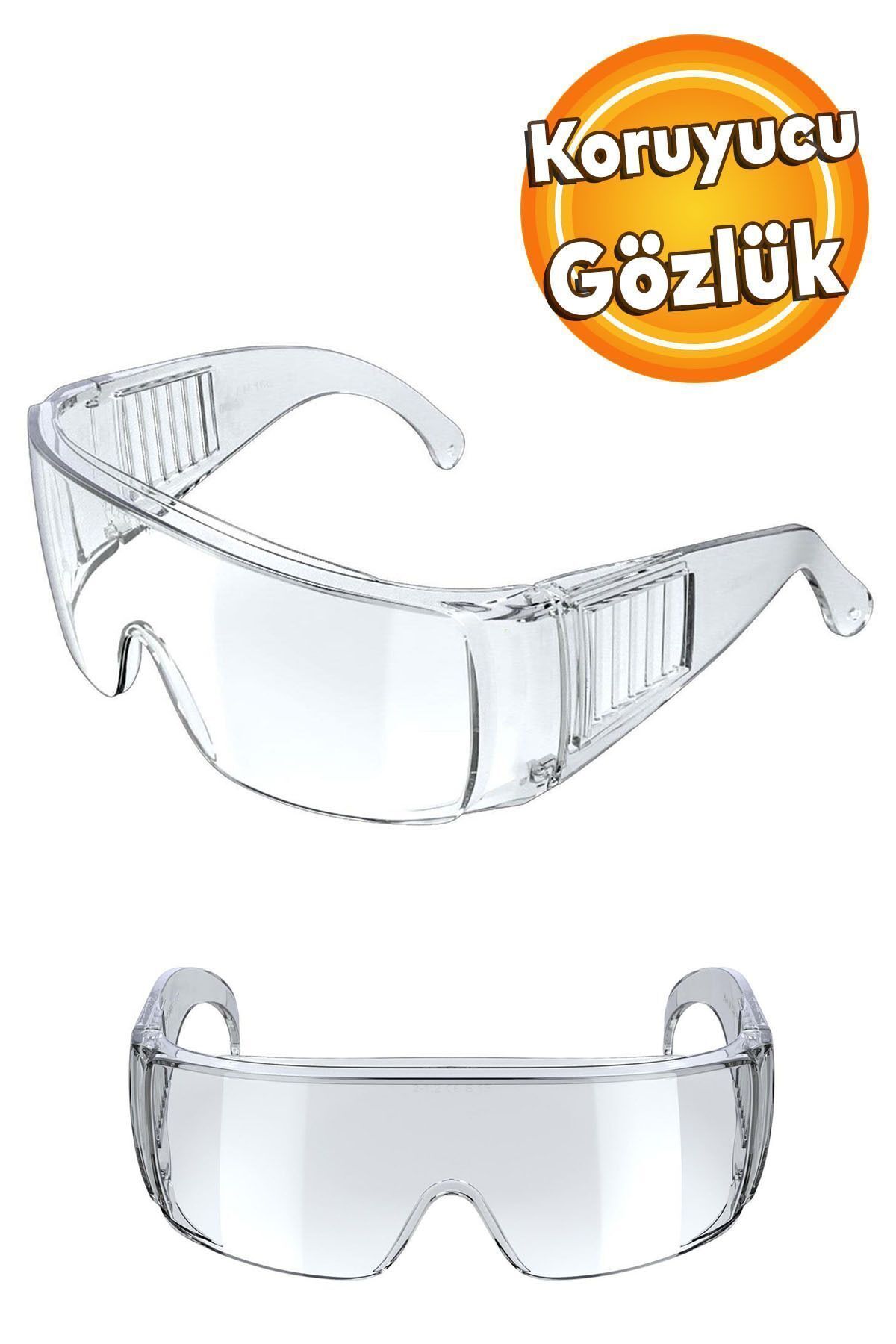 İş Güvenlik Güvenliği Gözlüğü Laborant Laboratuvar Tam Koruyucu Gözlük S700 Major Şeffaf