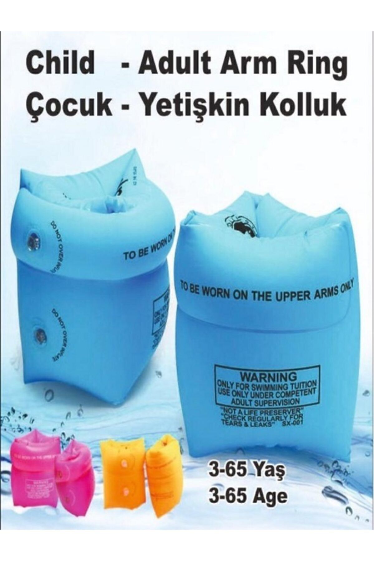 Başlangıç Seviye Yüzme Kolluk Mavi Renk Paket Içeriği 1 Çift