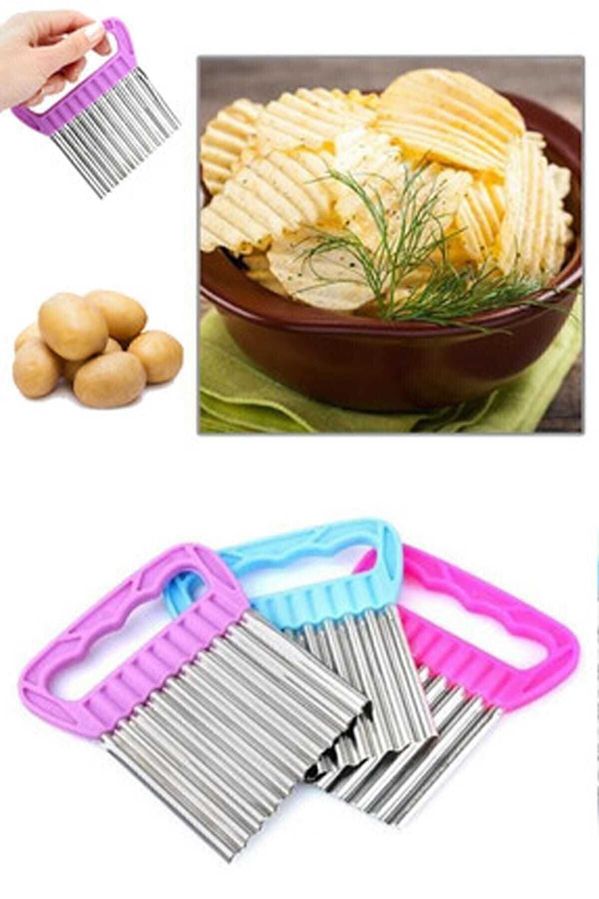 Cips Patates Doğrayıcı Şekilli Kesici Çelik