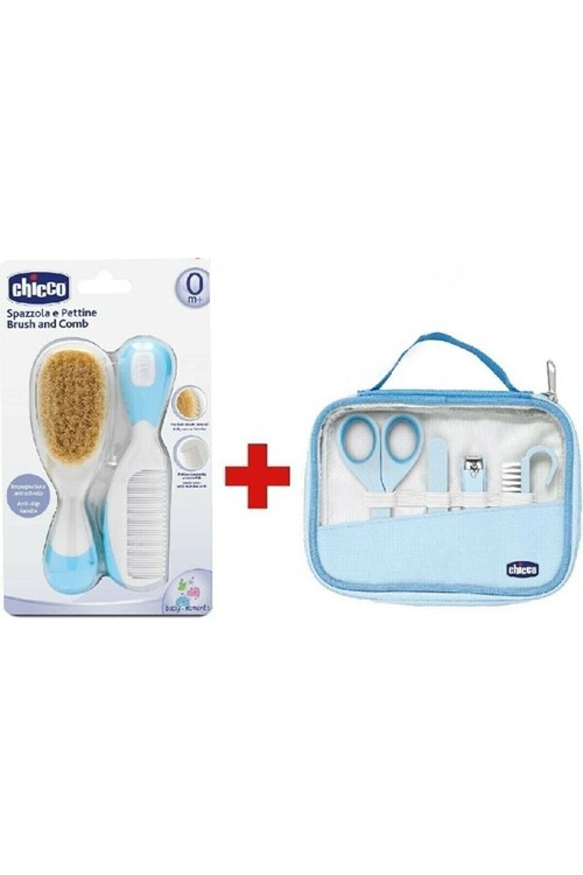 Tırnak Bakım Seti Ve Fırça Tarak Seti - Mavi