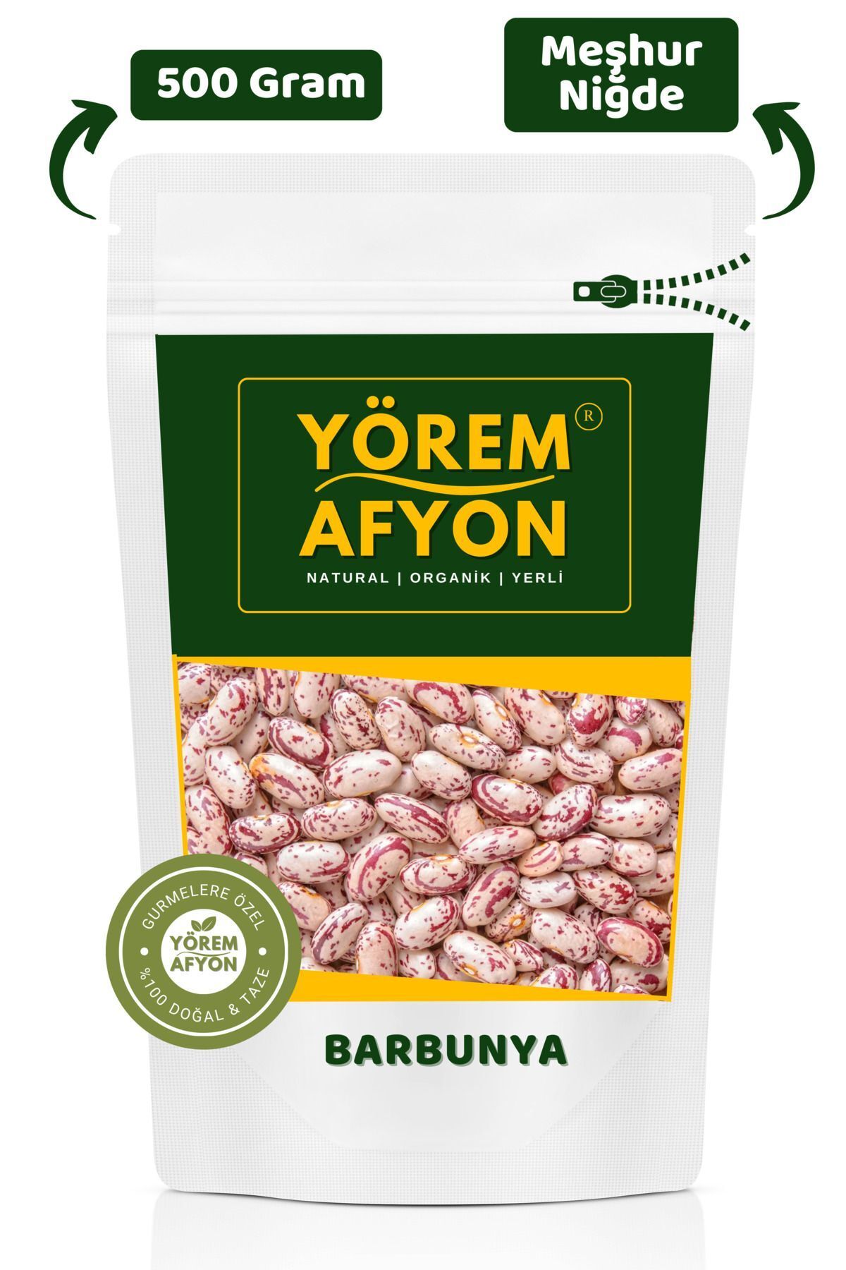 Yörem Afyon Meşhur Niğde Glütensiz Vegan Vitamin Deposu Barbunya | 500gr.