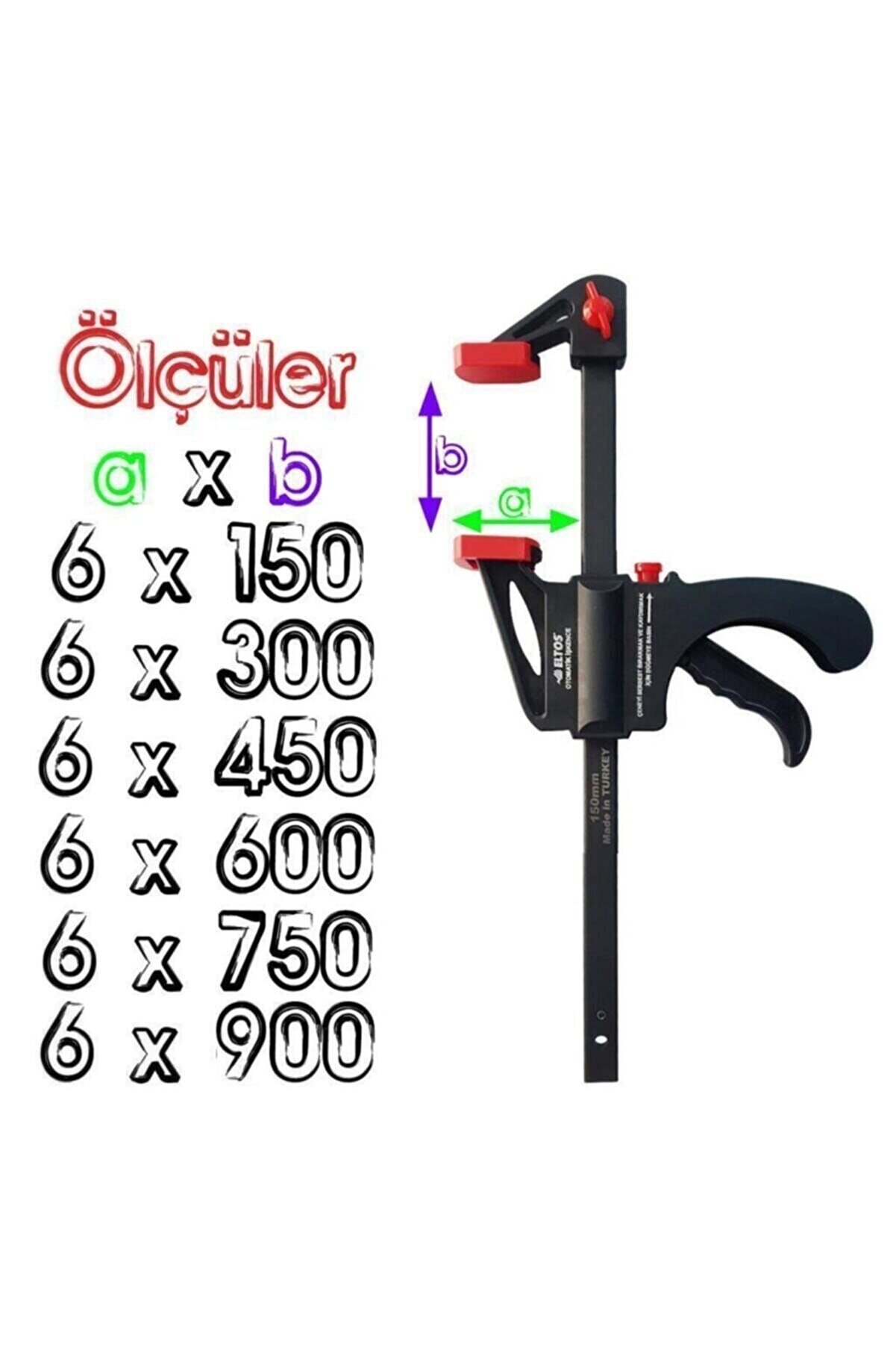 6x150 Mm Hafif Tip Sürgülü Tek Ele Uygun Iç Dış Işkence Kıskaç