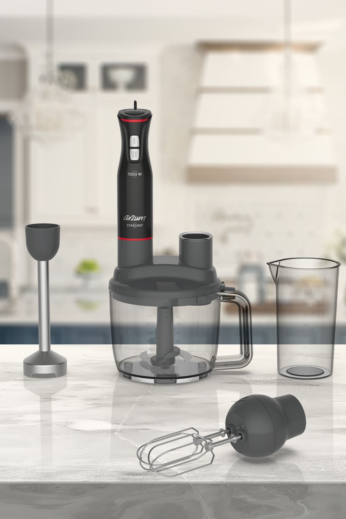 Ar1137 Starchef Multi 1500 W Blender Seti - Siyah