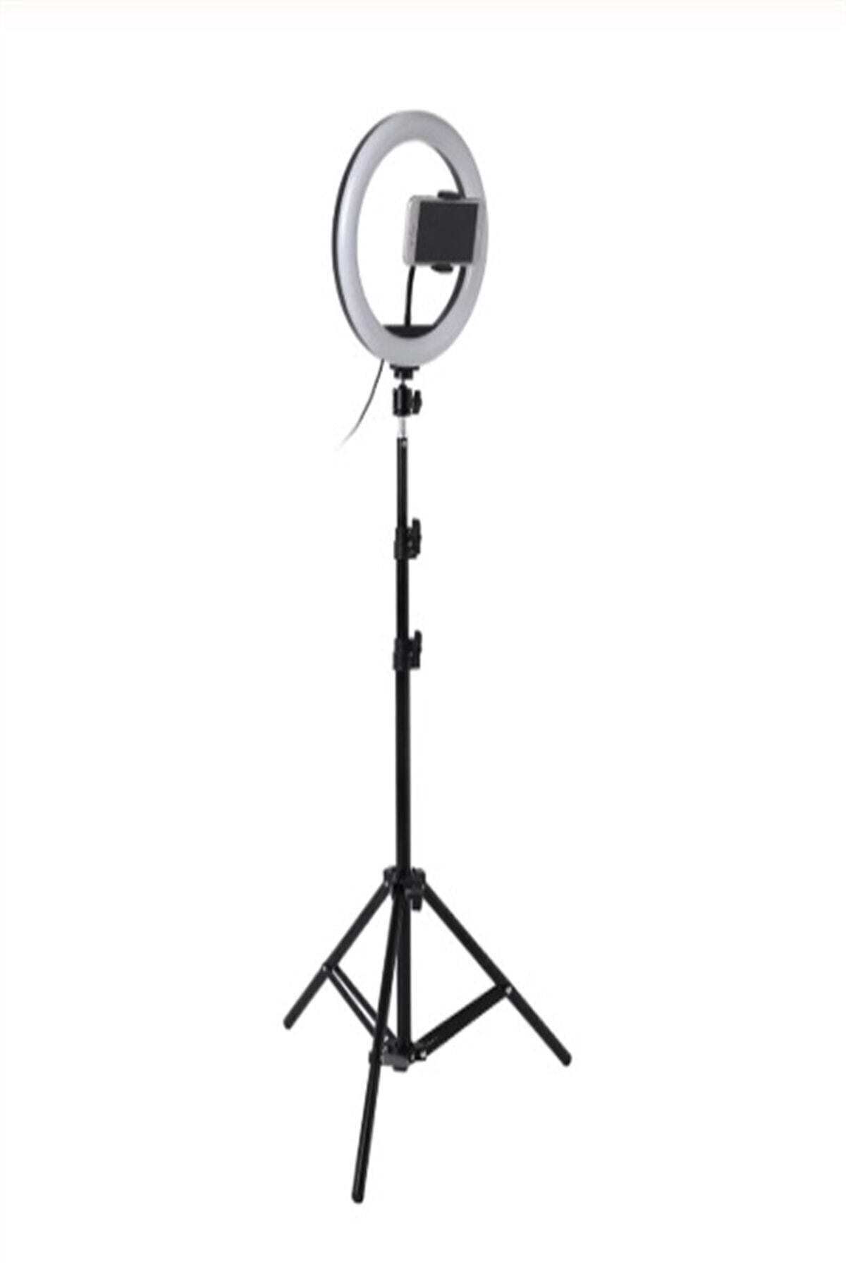 Ring Fill Light Led 10 Inç 2.1 M Beyaz Sarı Işık Halka Tripod