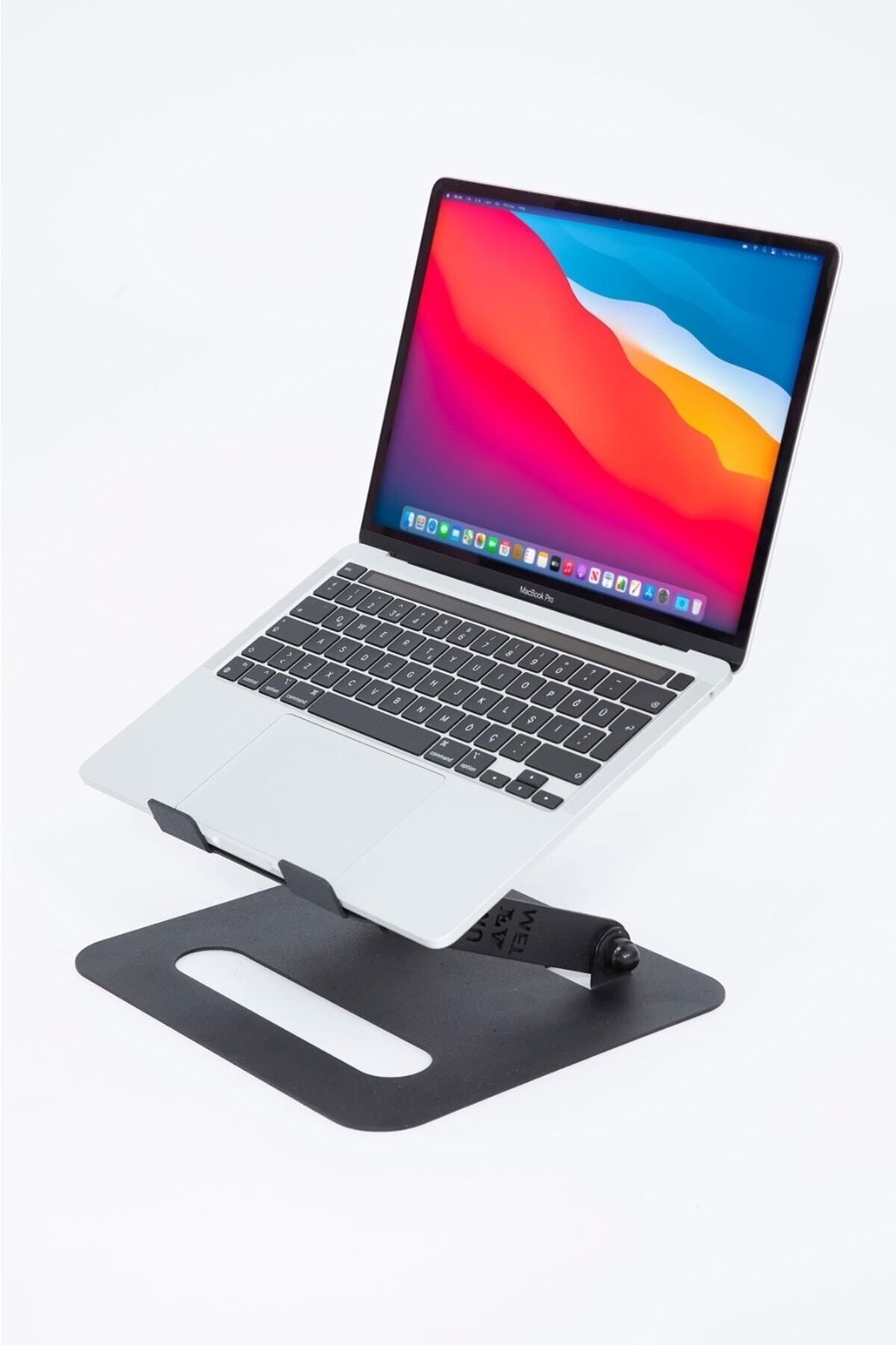 Basic-3 Tüm Modellerle Uyumlu Dayanıklı Kolay Ayarlanır Paslanmaz Çelik Ergonomik Laptop Standı
