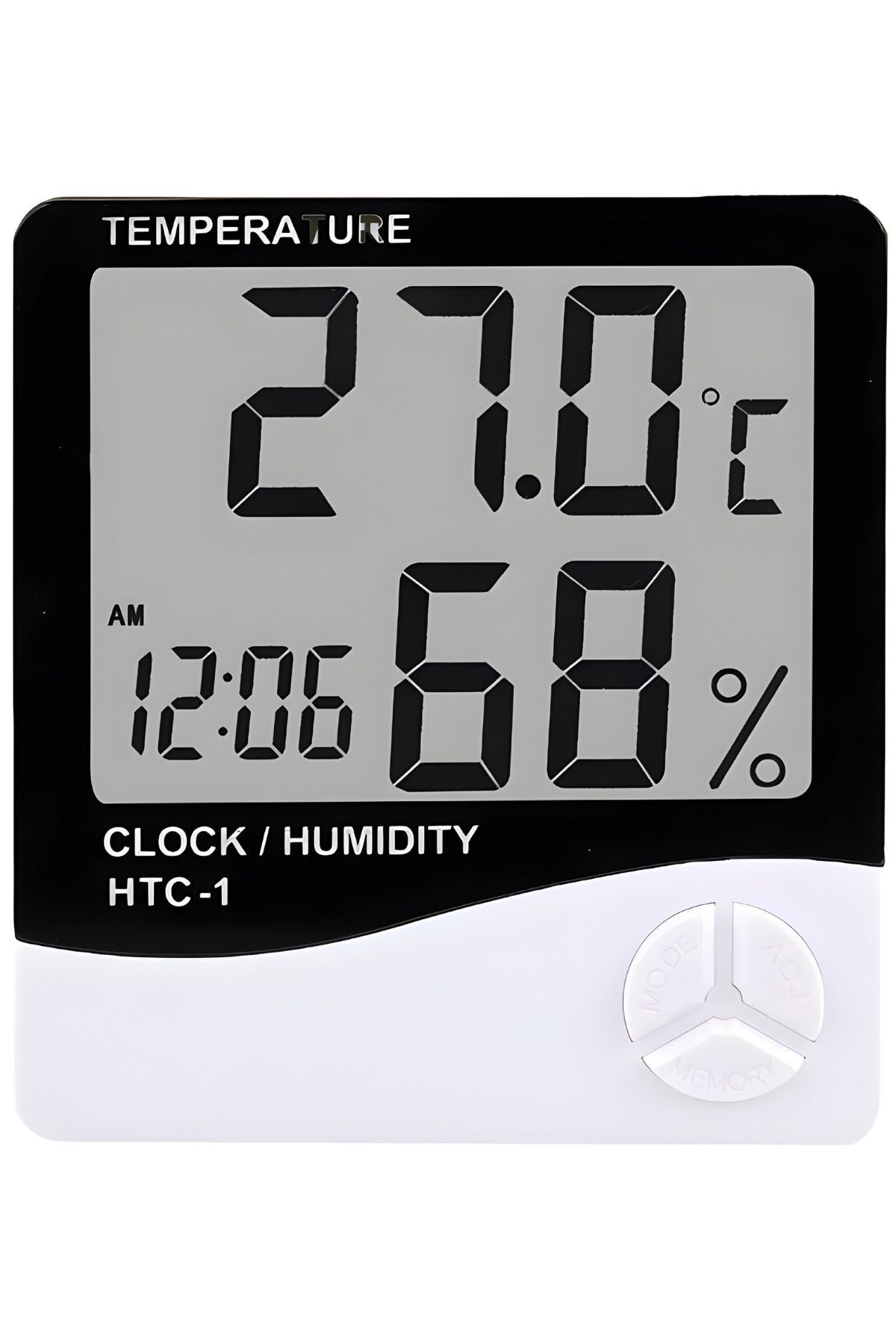 Derece Termometre Isı Nem Saat Alarm Mini Dijital Termometre Nem Ölçer Oda Sıcaklığı Iç Mekan