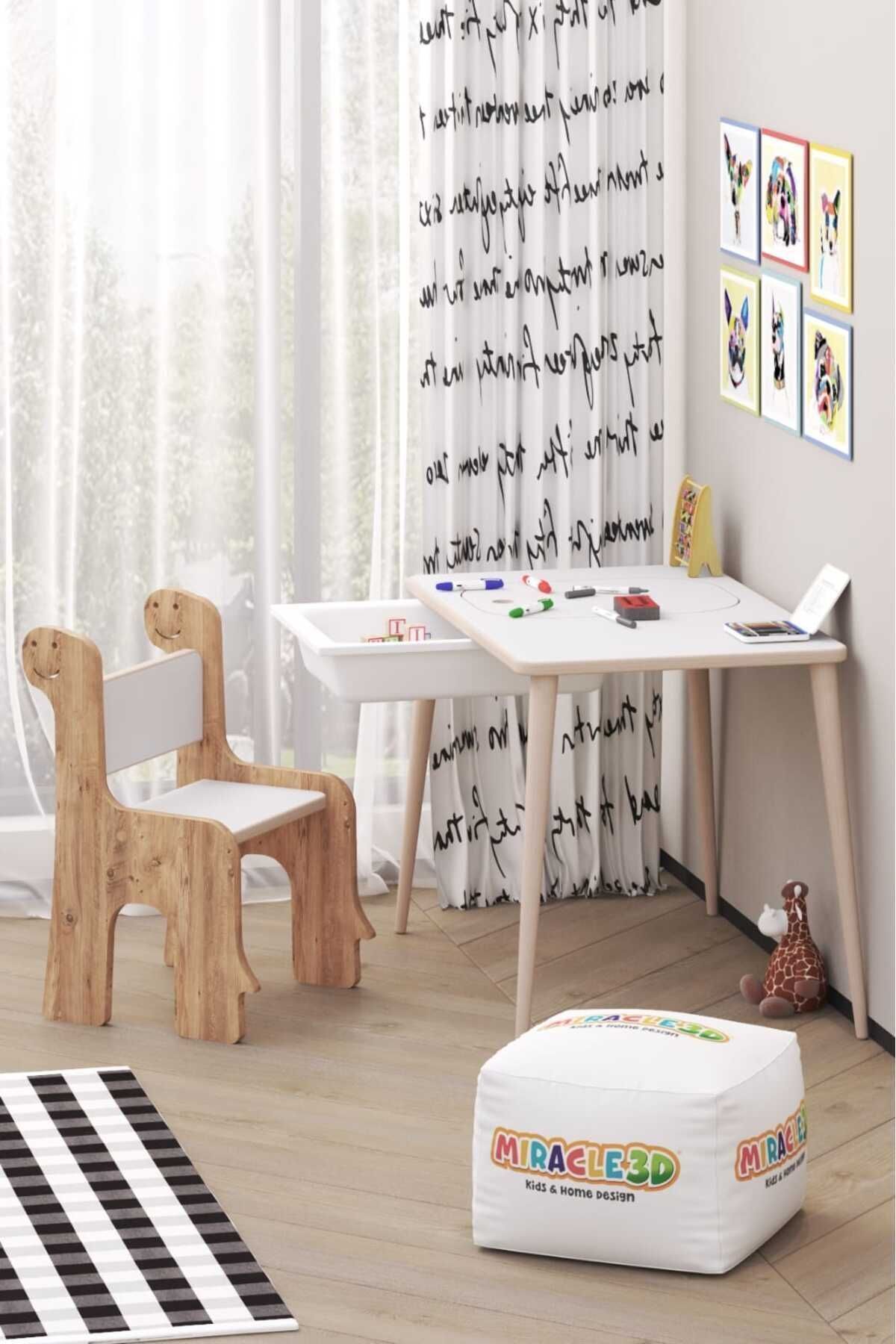 Çocuk Oyun Etkinlik Çalışma Masası Ve Sandalye, Aktivite Masası