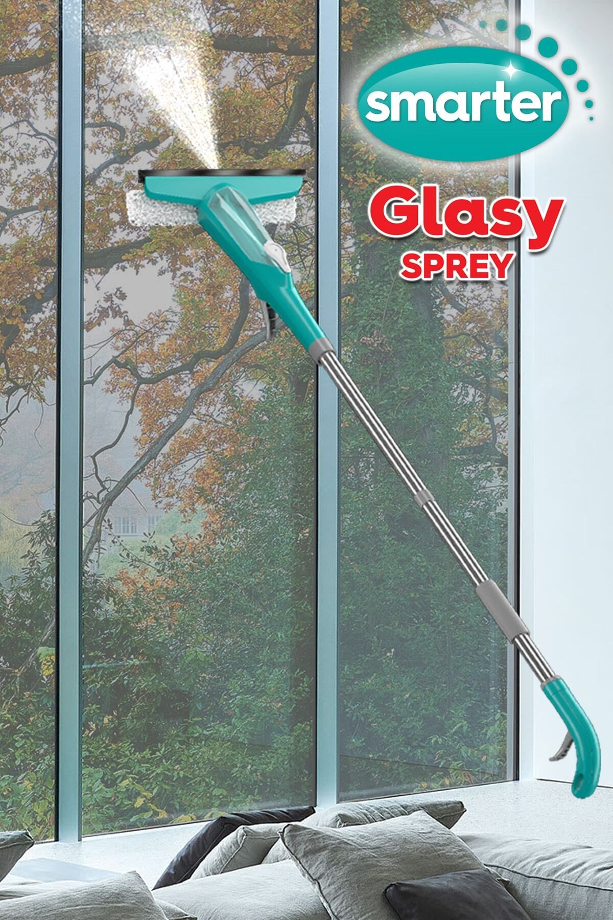 Glasy Sprey Cam Temizleme Sistemi Mop Paspas Temizlik Seti