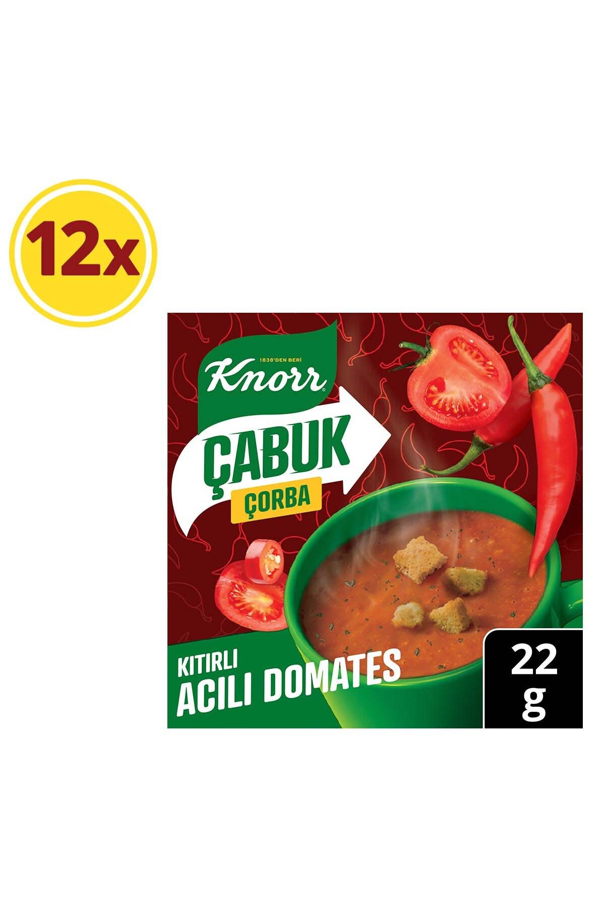 Acılı Domates Çabuk Çorba 22 gr X 12 Adet