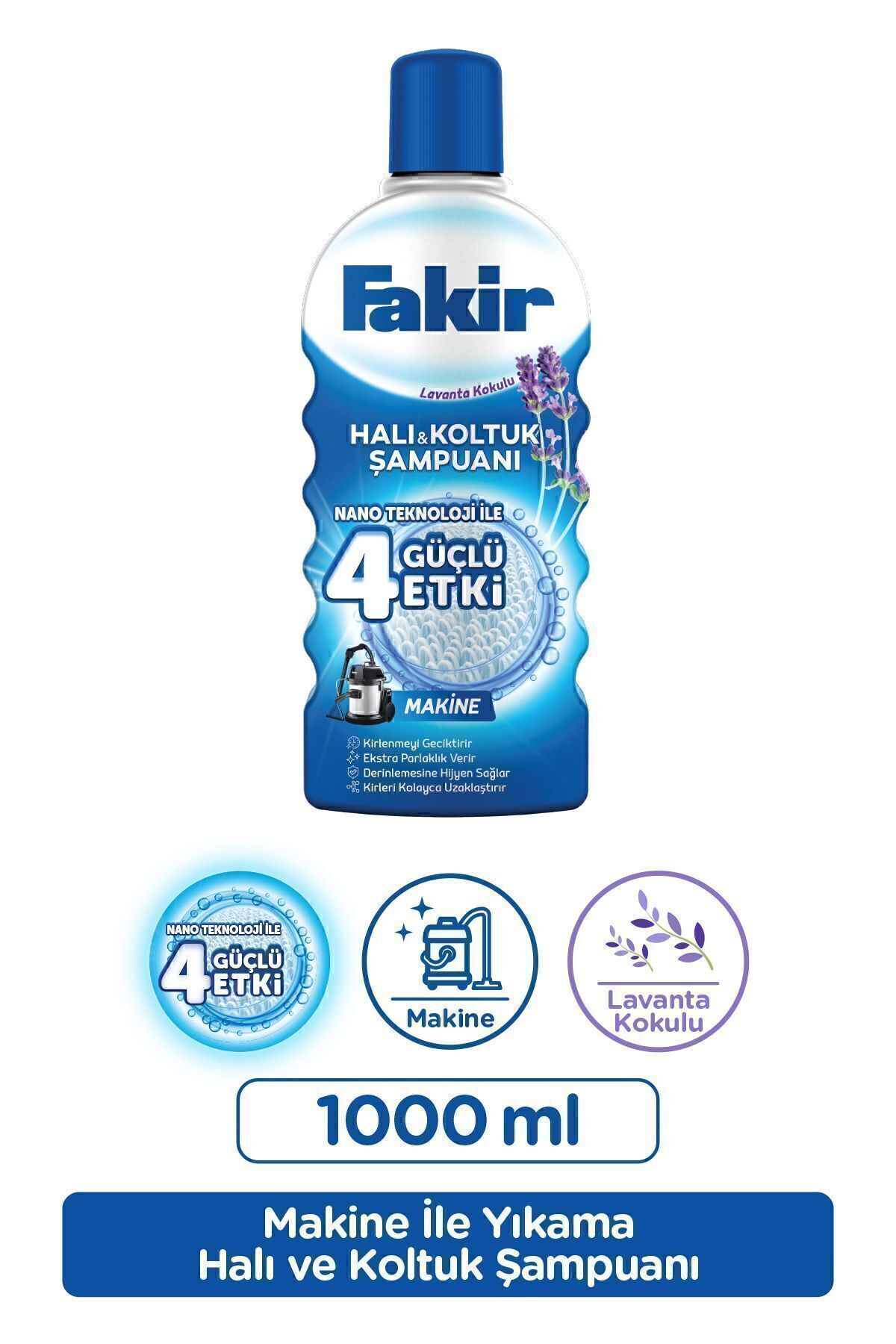 Makine Lavanta Nano Teknolojili Halı Ve Koltuk Şampuanı 1000 ml