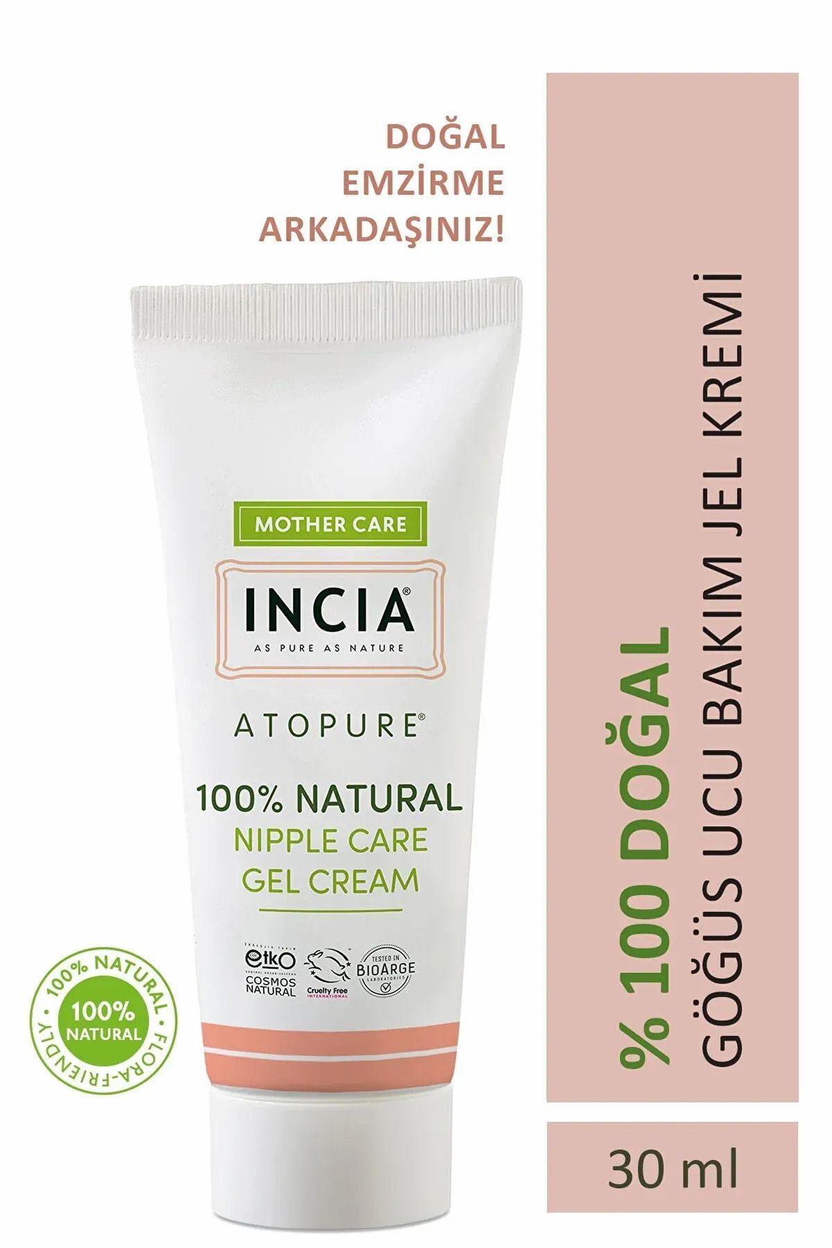 %100 Doğal Göğüs Ucu Bakım Kremi Yumuşatma Ve Koruma Lanolin İçermez 30 ml