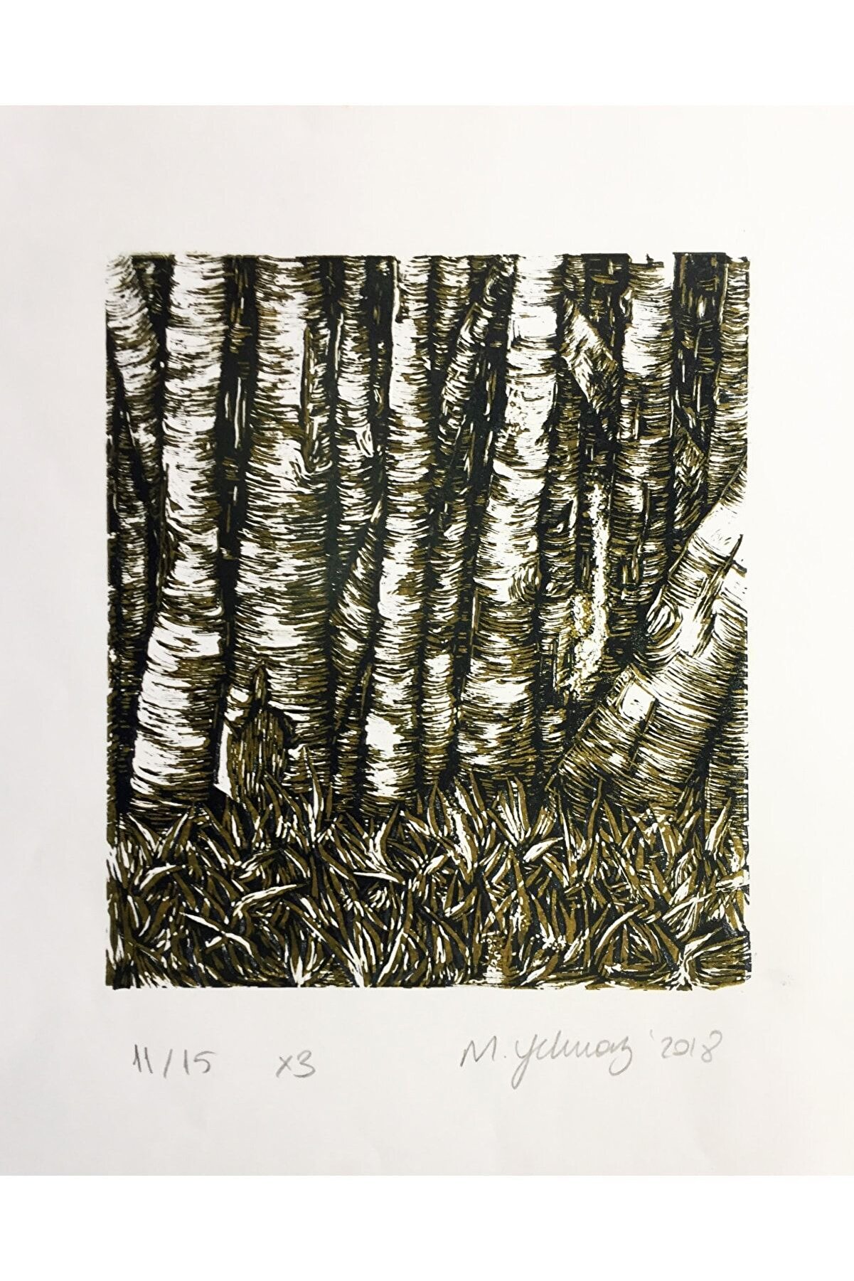 Isimsiz  Linol Baskı 29x21 cm