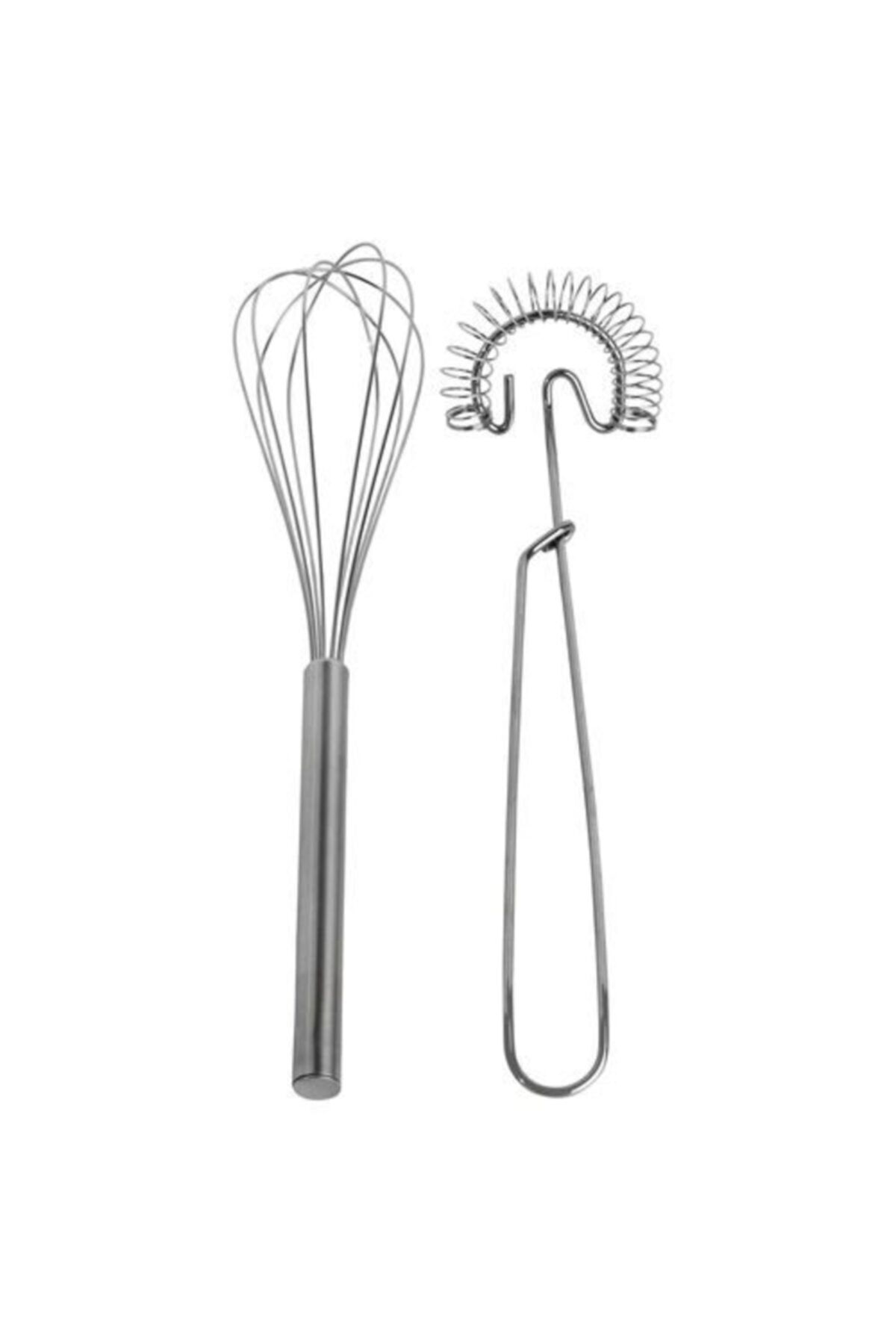 Idealisk Ikili Metal Çırpıcı Seti Pasta Kek Çırpma Teli