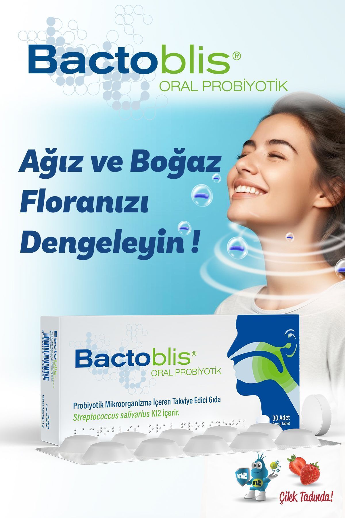 Bactoblis Oral Probiyotik 30 Tablet