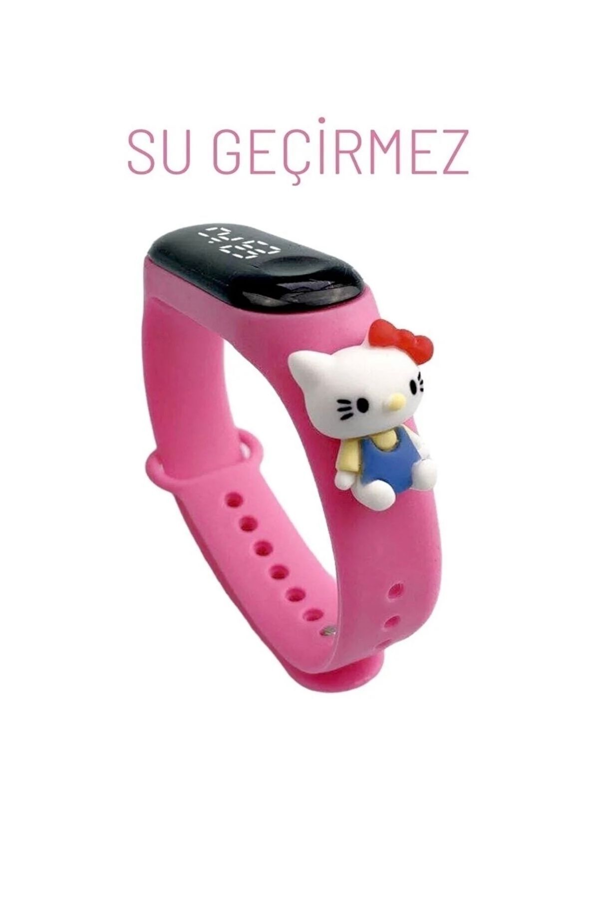 çocuk kol saati  Uyumlu led dokunmatik su geçirmez hello kitty
