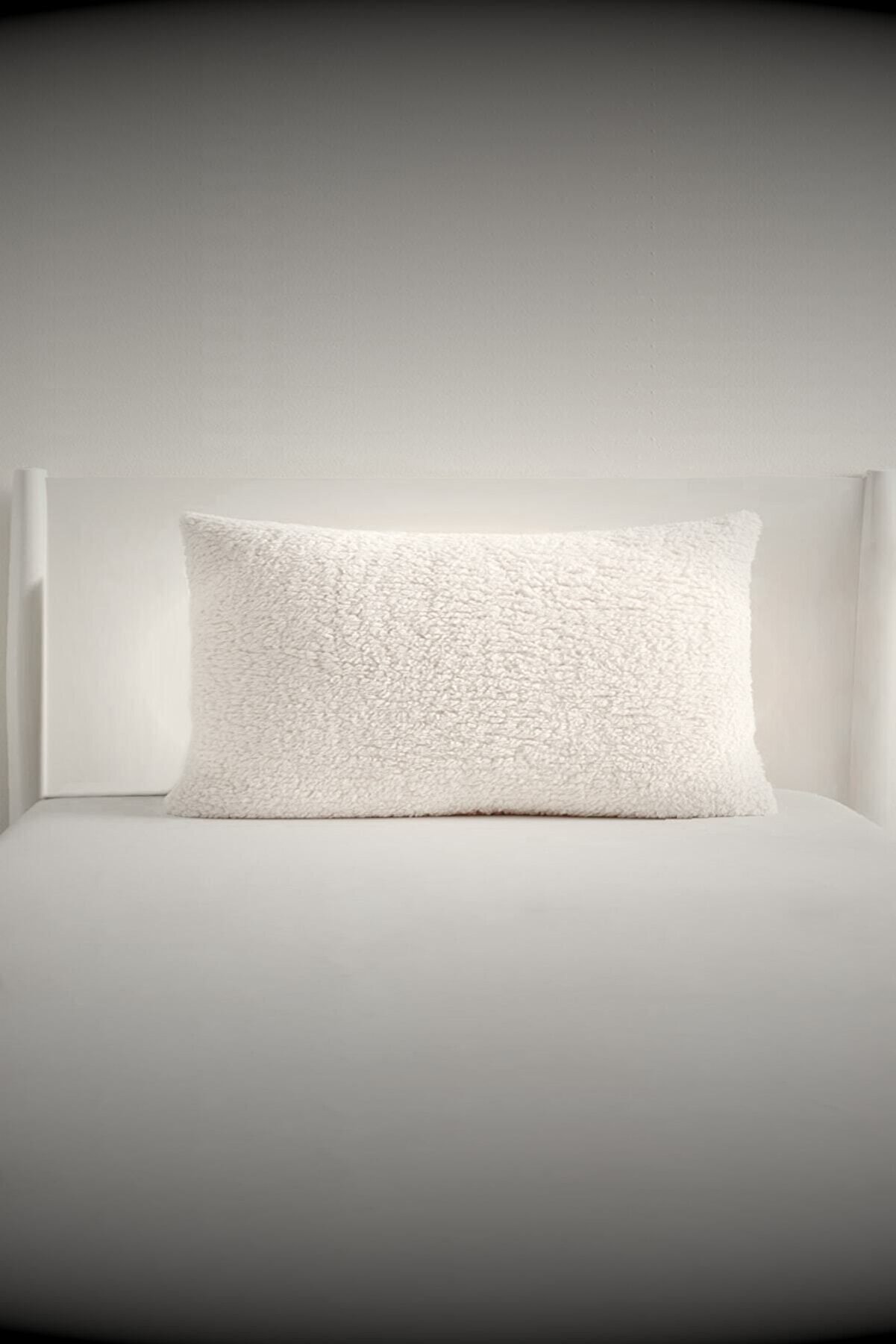 Dikdörtgen Peluş Teddy Dekoratif Yastık Kırlent Kılıfı 35x55