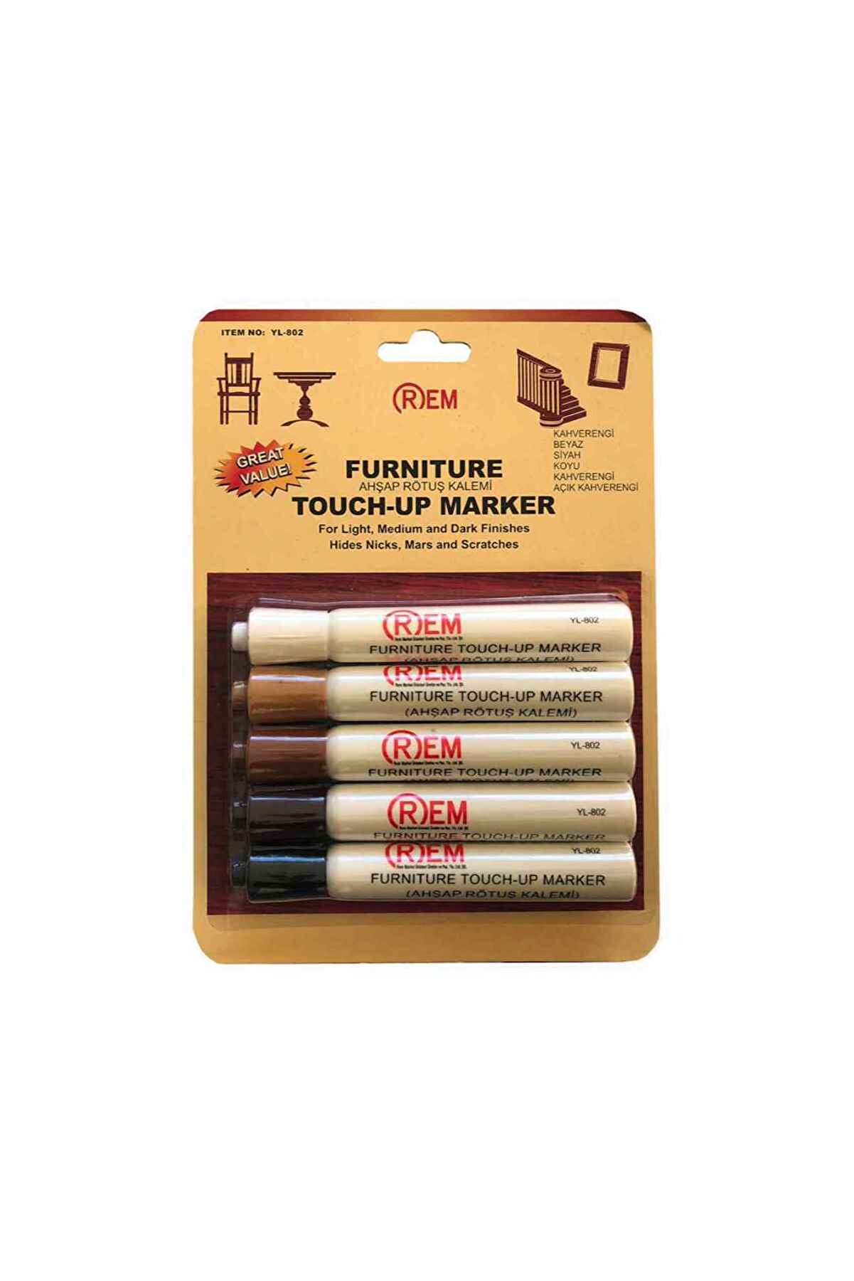 Mobilya Rötuş Kalemi 5li Mobilya Çizik Giderici 8131
