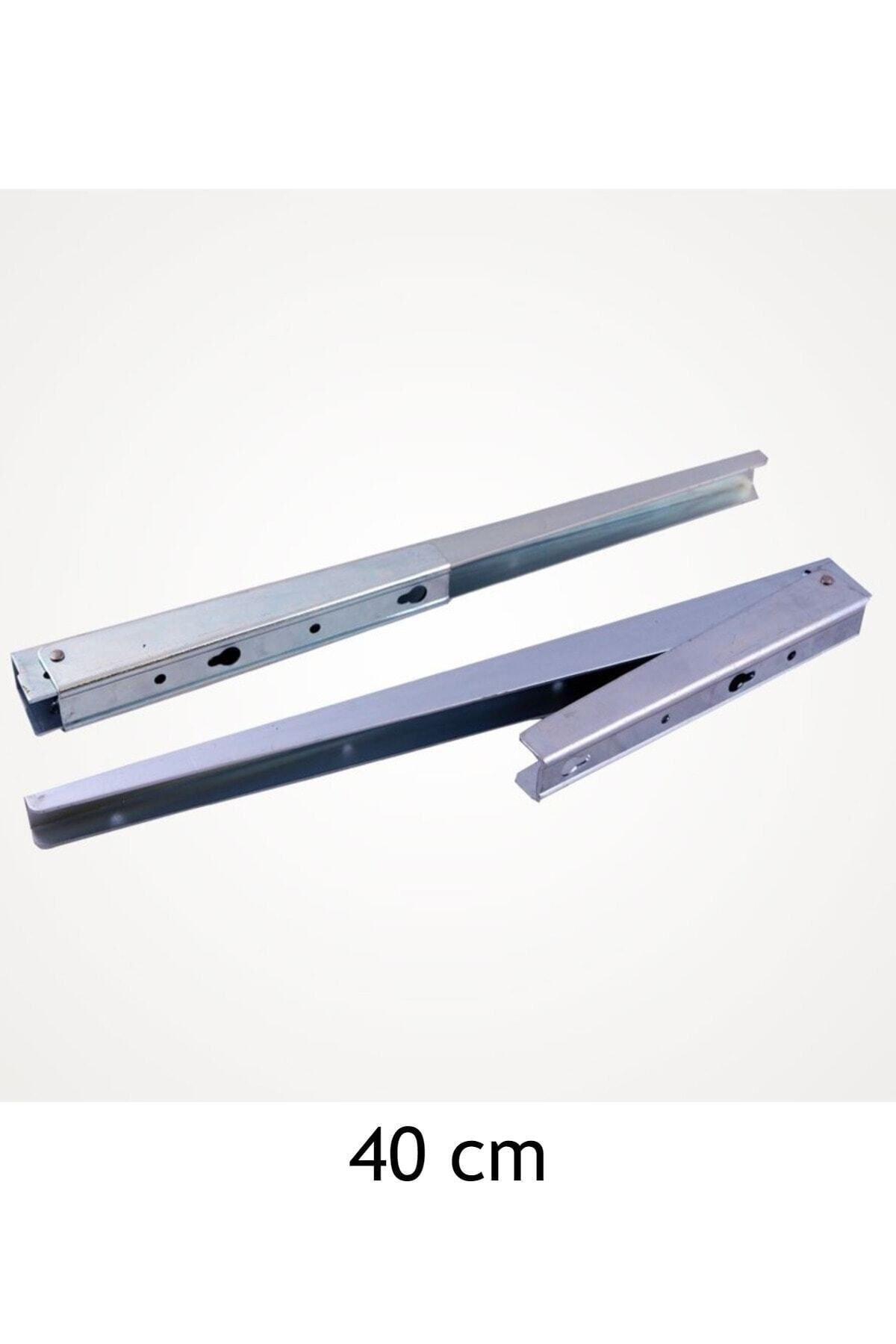 Katlanabilir L Masa Konsolu 40 Cm Metal / 2'li Paket - Raf Altı - Tek Ebat