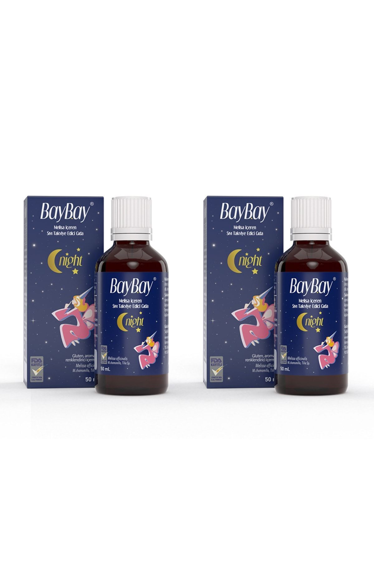 Night Damla 50 ml X 2 Adet Melisa Içeren Takviye Edici Gıda