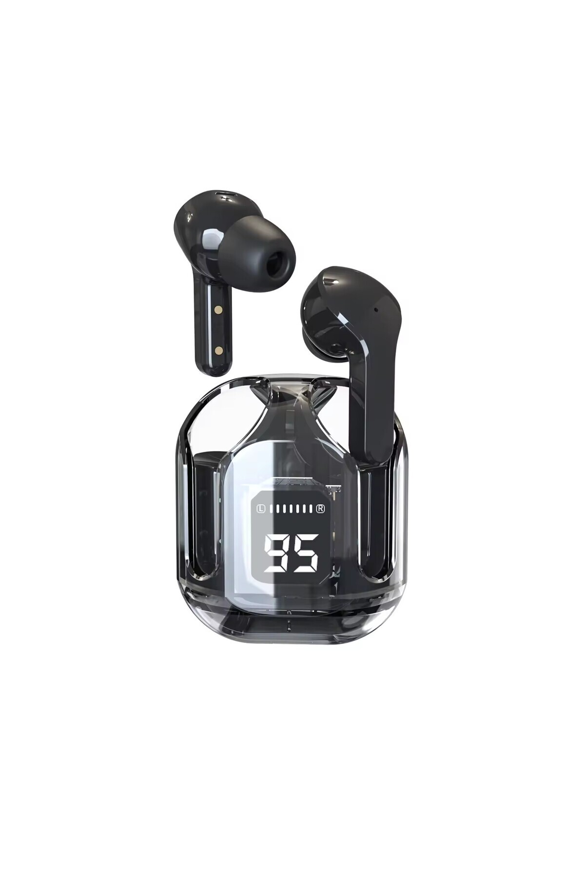 Tws air31 ios Android Uyumlu Dokunmatik Bluetooth Kulaklık 8d Stereo Şeffaf LED ekran Mic Extra Bass