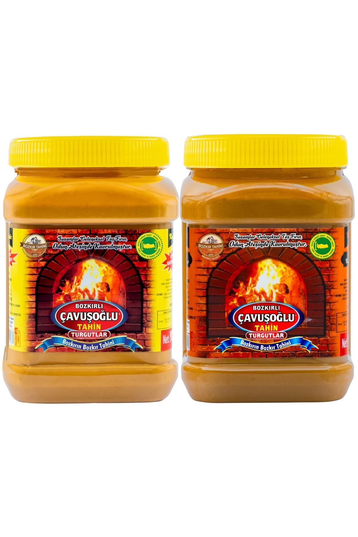 Odun Ateşinde Bozkır Tahini Tanışma Paketi (kepeksiz 930g + Kepekli 930g)