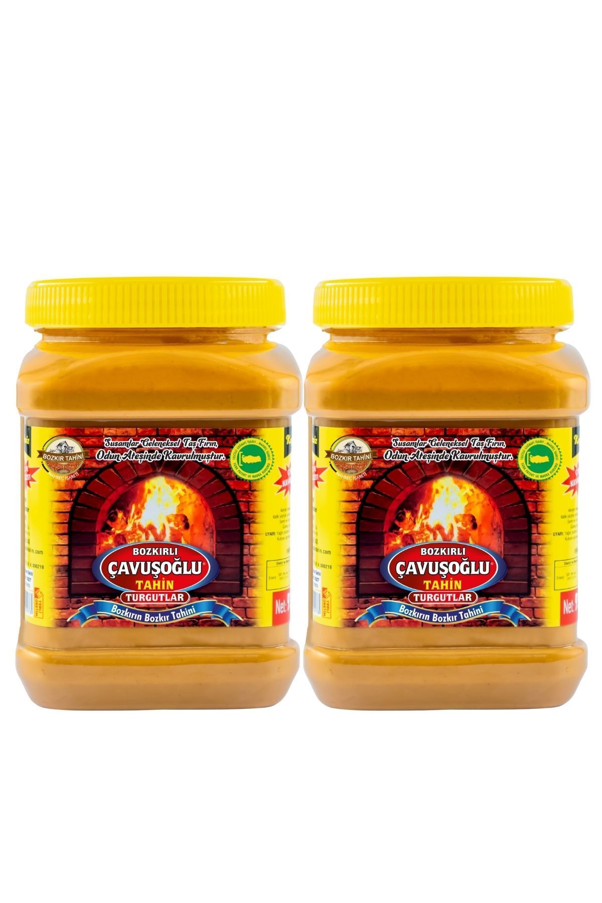 Odun Ateşinde Bozkır Tahini Kepeksiz Karafırın Tahini 930g 2'li Paket