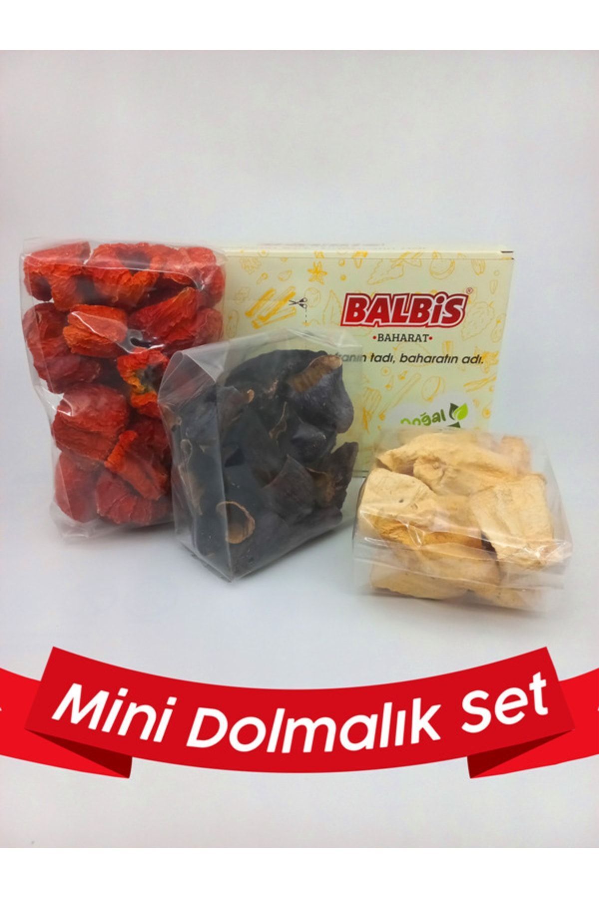 Doğal Kurutulmuş Dolmalık Sebzeler (PATLICAN, BİBER, KABAK)